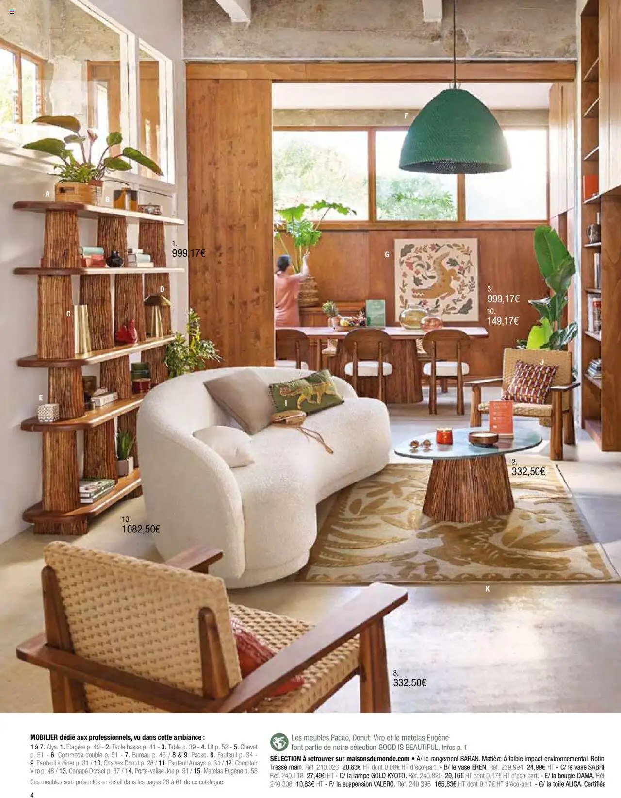 Maisons du Monde catalogue à partir du 01/01/2024 Business