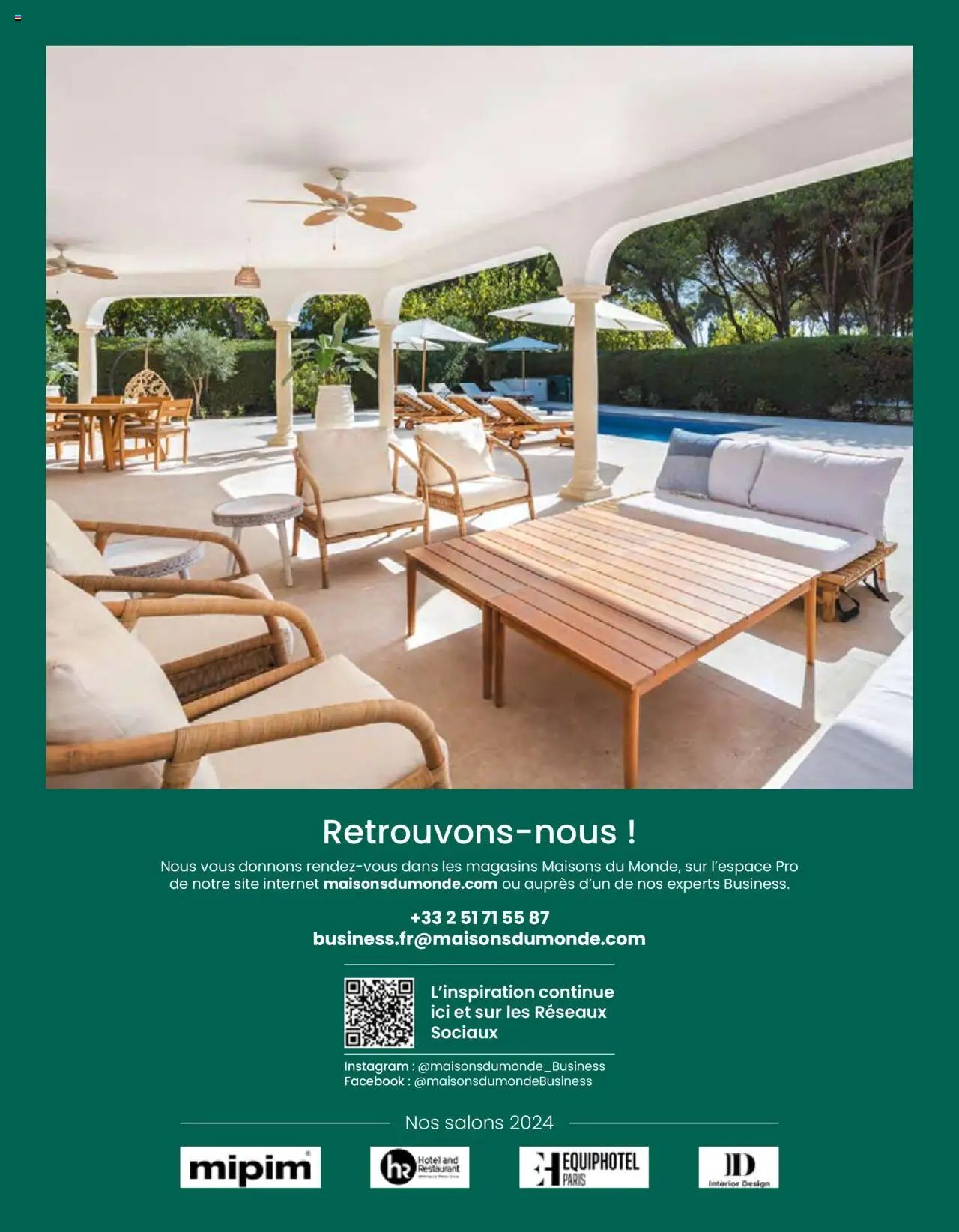 Maisons du Monde catalogue à partir du 01/01/2024 Business