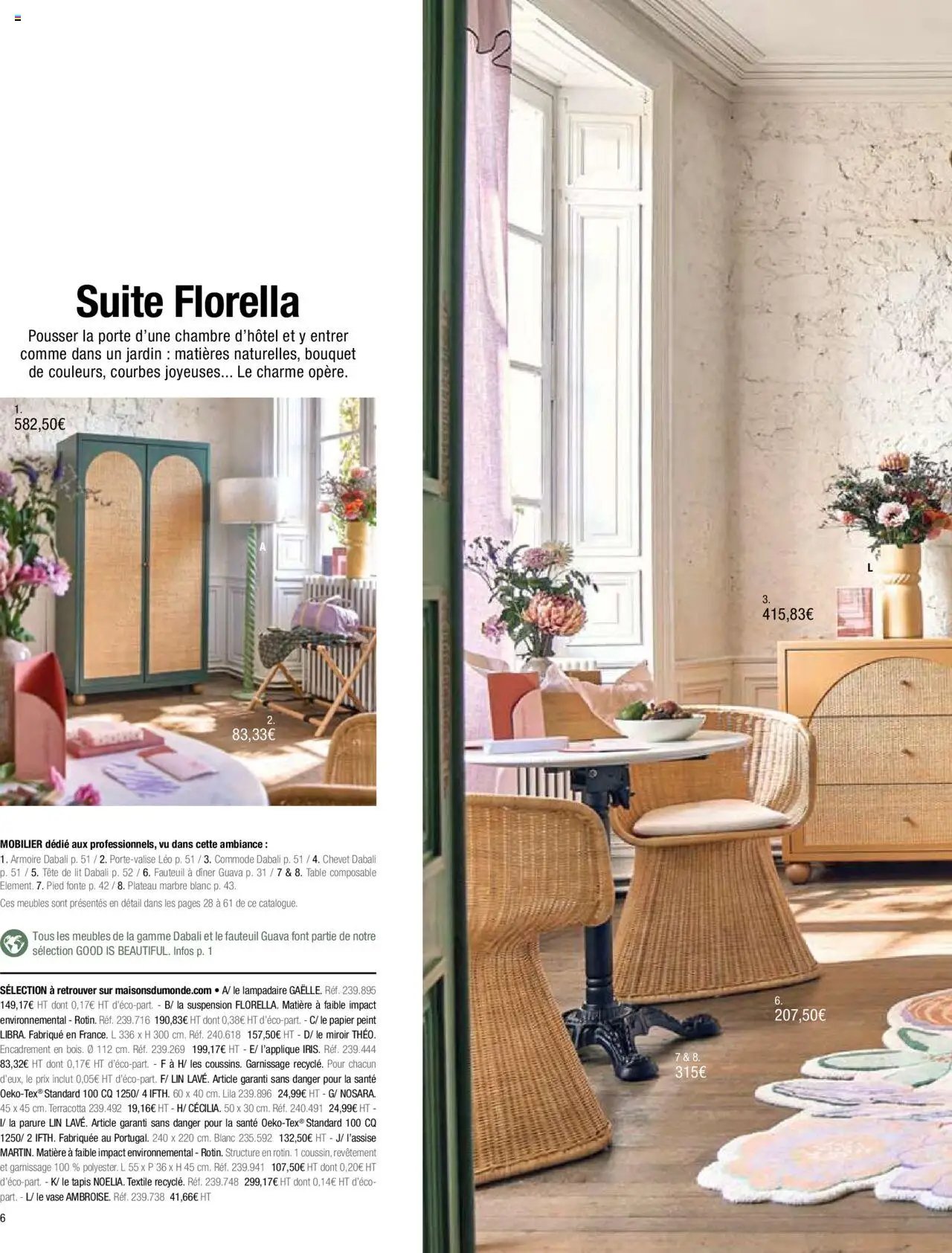 Maisons du Monde catalogue à partir du 01/01/2024 Business