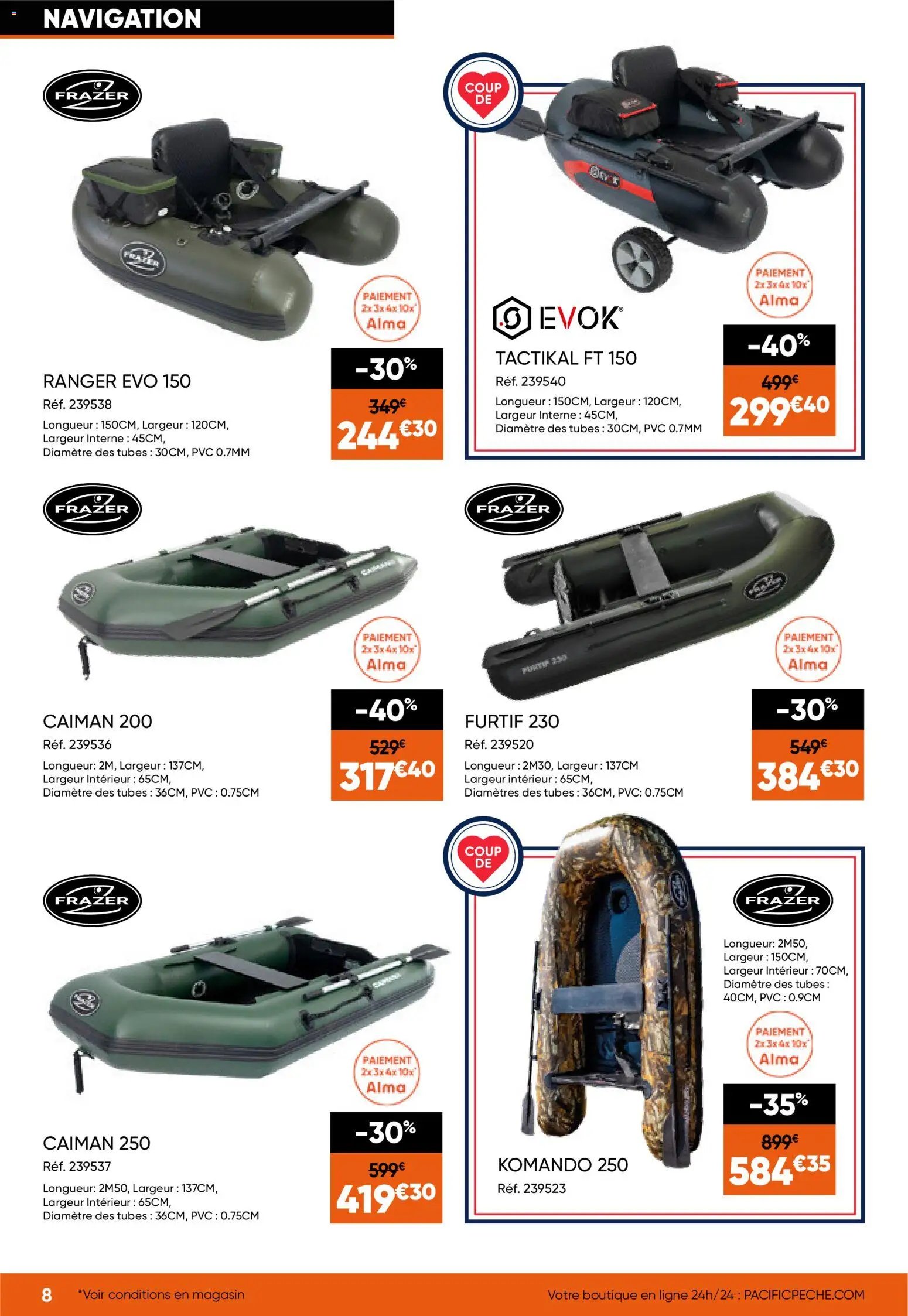 Pacific Pêche catalogue à partir du 30/09/2026 Pacific Pêche catalogue