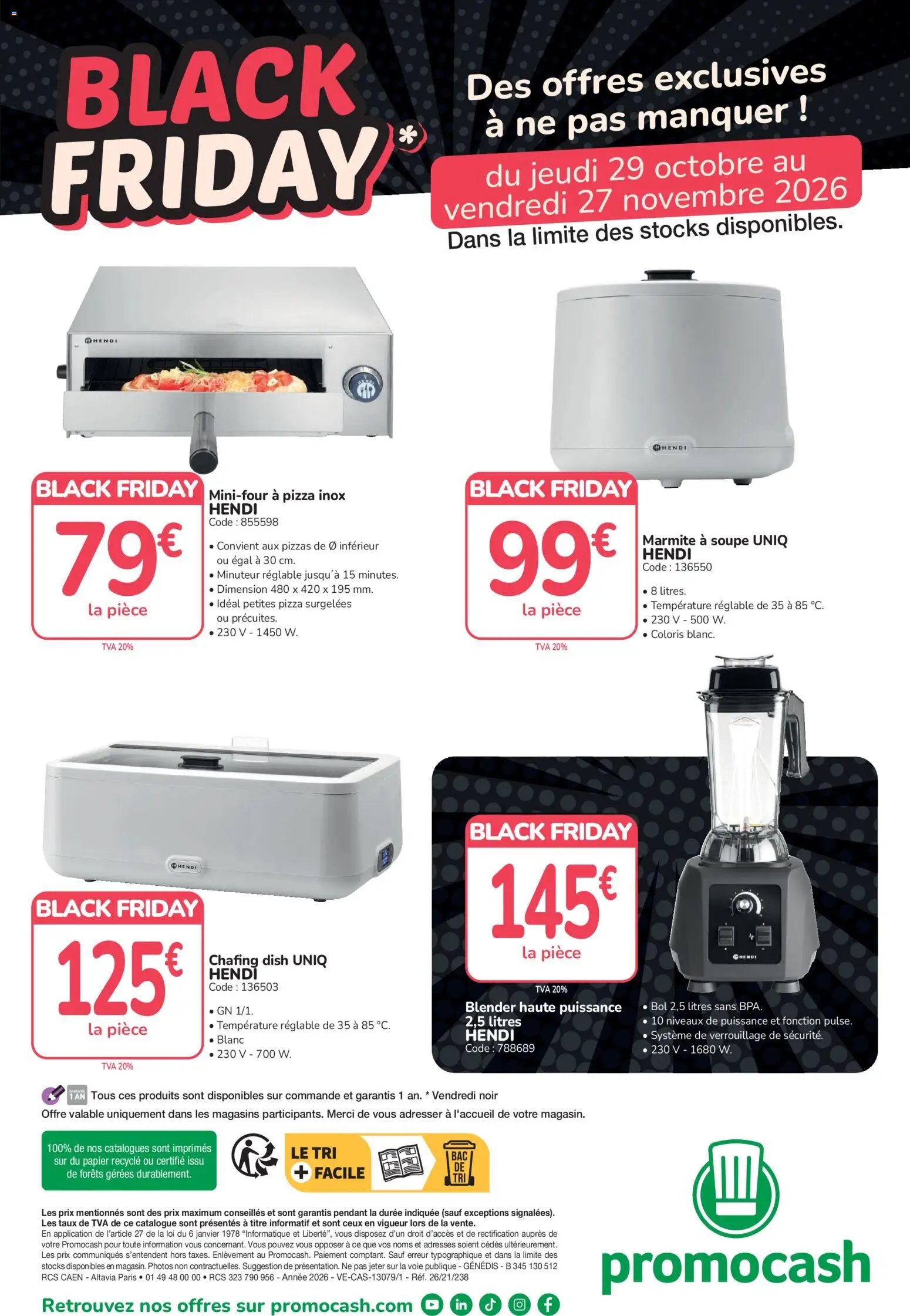 Catalogue Promocash BLACK FRIDAY 2026 du 29/10