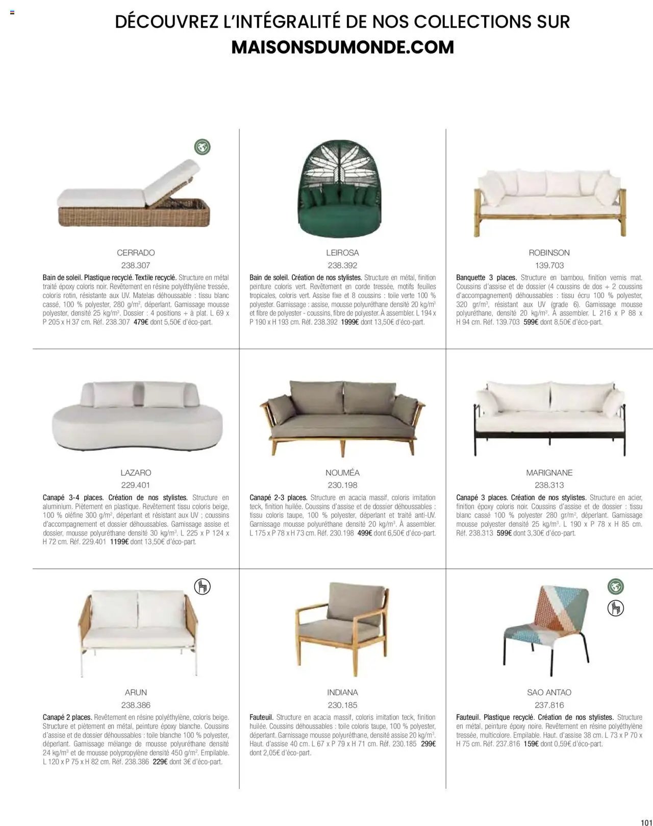 Maisons du Monde catalogue à partir du 01/04/2024 Catalogue