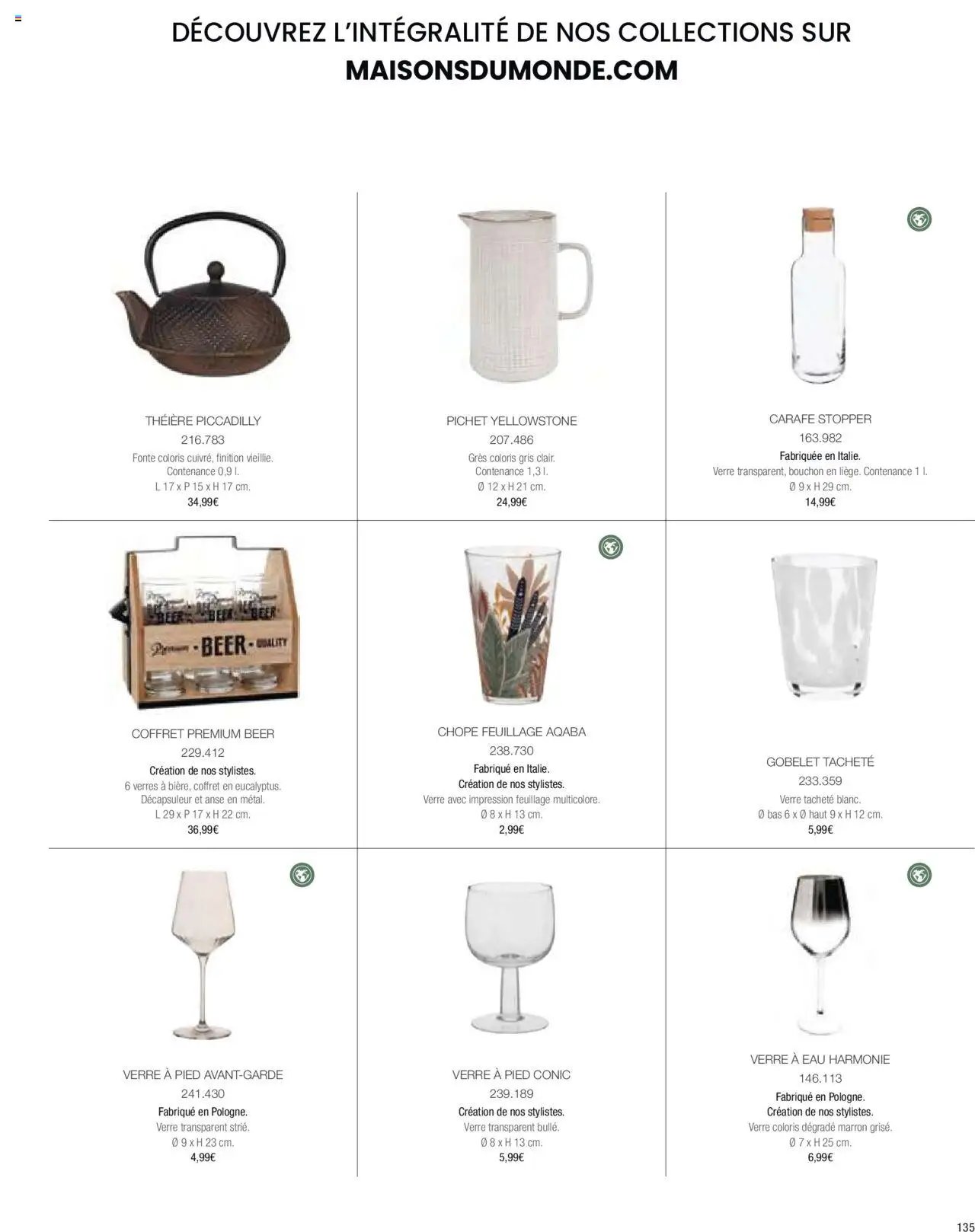 Maisons du Monde catalogue à partir du 01/04/2024 Catalogue