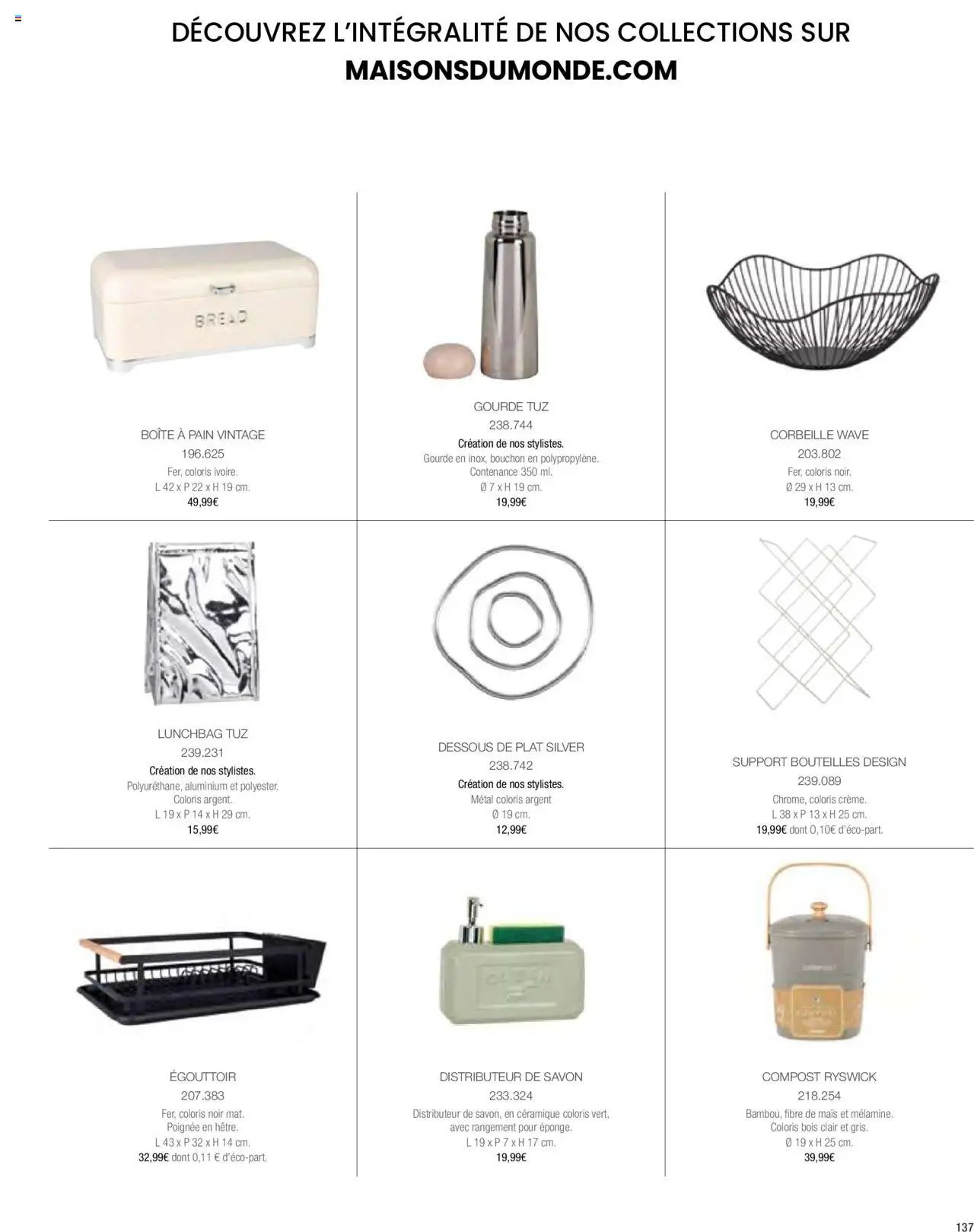 Maisons du Monde catalogue à partir du 01/04/2024 Catalogue