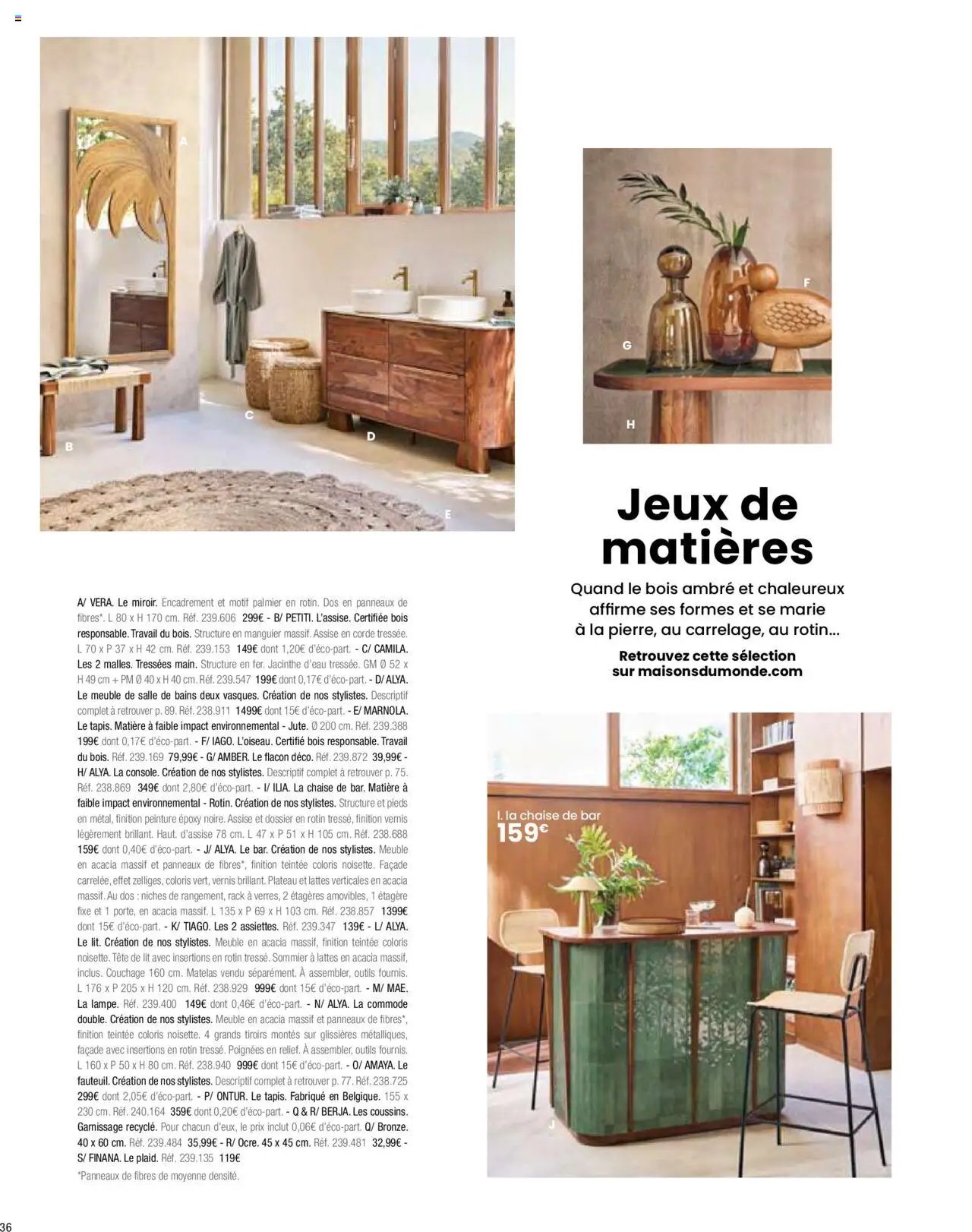 Maisons du Monde catalogue à partir du 01/04/2024 Catalogue