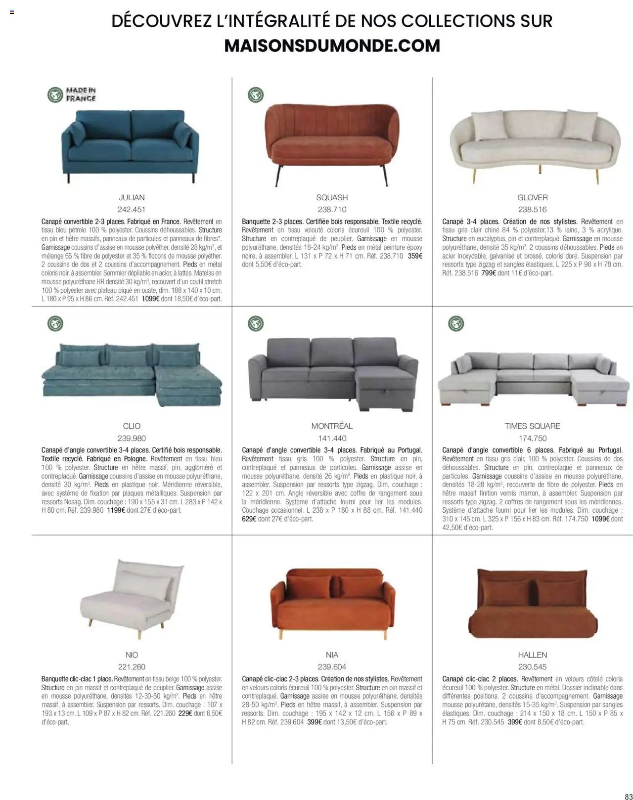 Maisons du Monde catalogue à partir du 01/04/2024 Catalogue