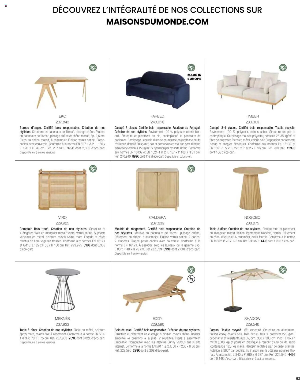 Maisons du Monde catalogue à partir du 01/04/2024 Catalogue