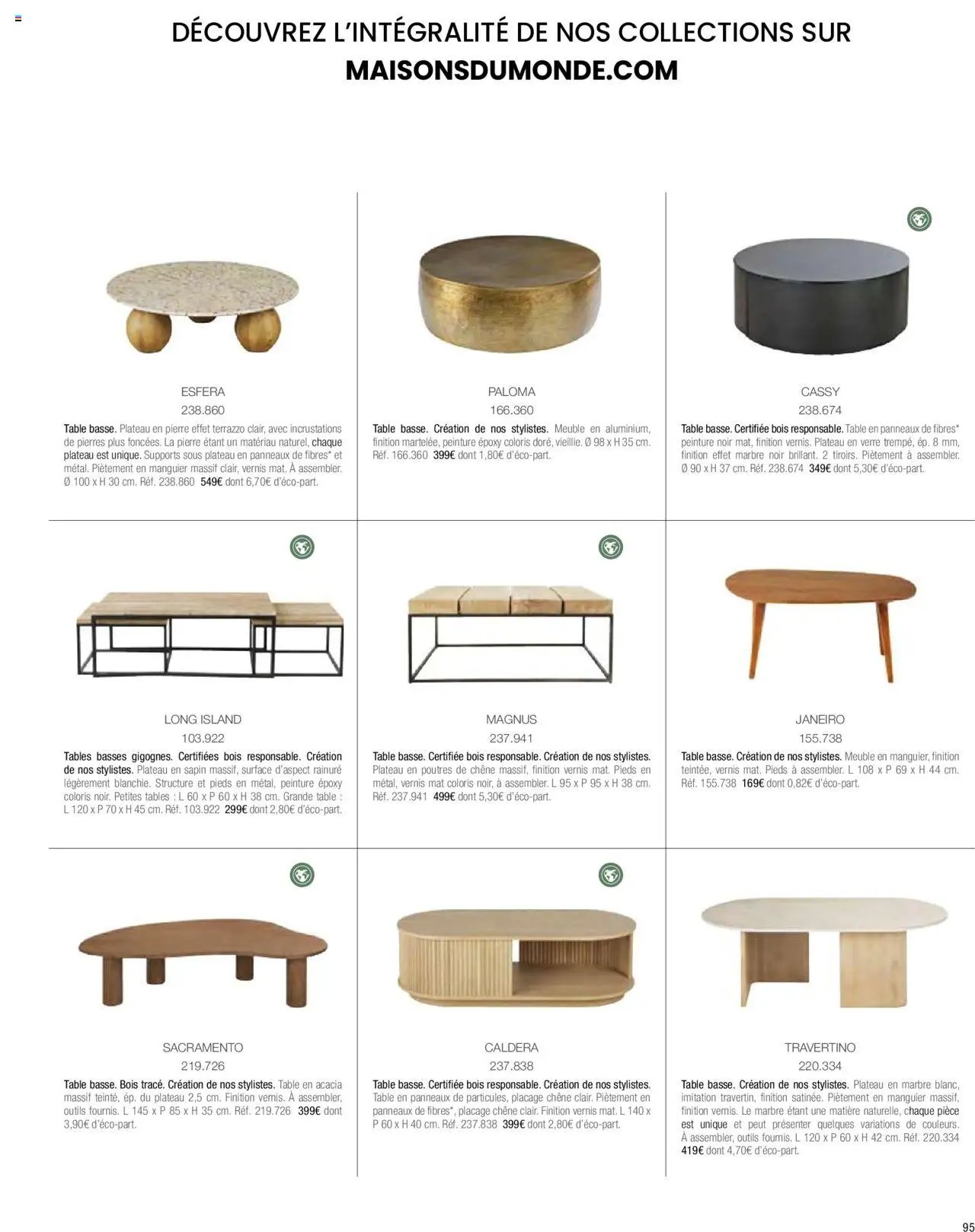 Maisons du Monde catalogue à partir du 01/04/2024 Catalogue