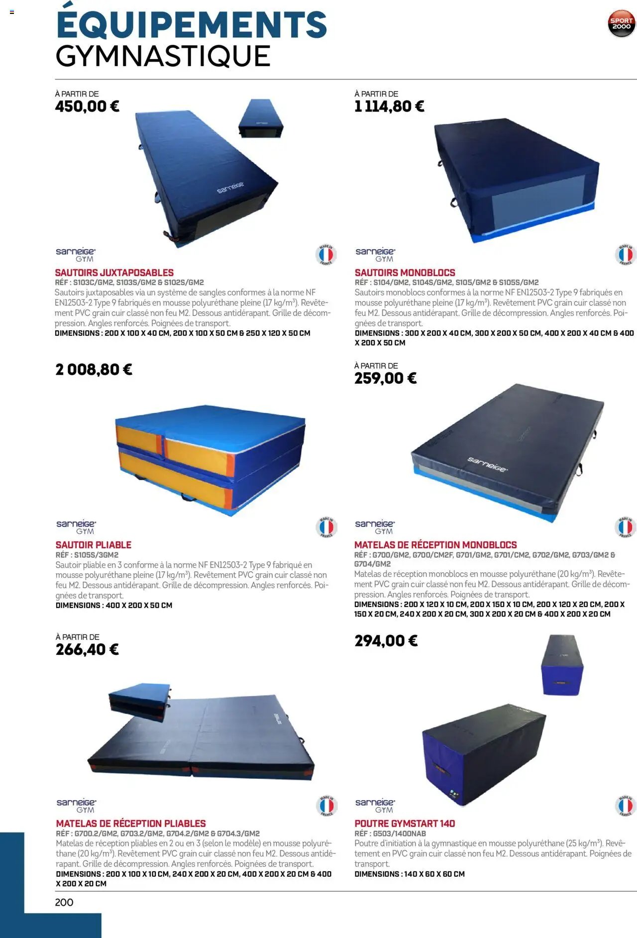 Sport 2000 catalogue à partir du 01/06/2025 Brochure
