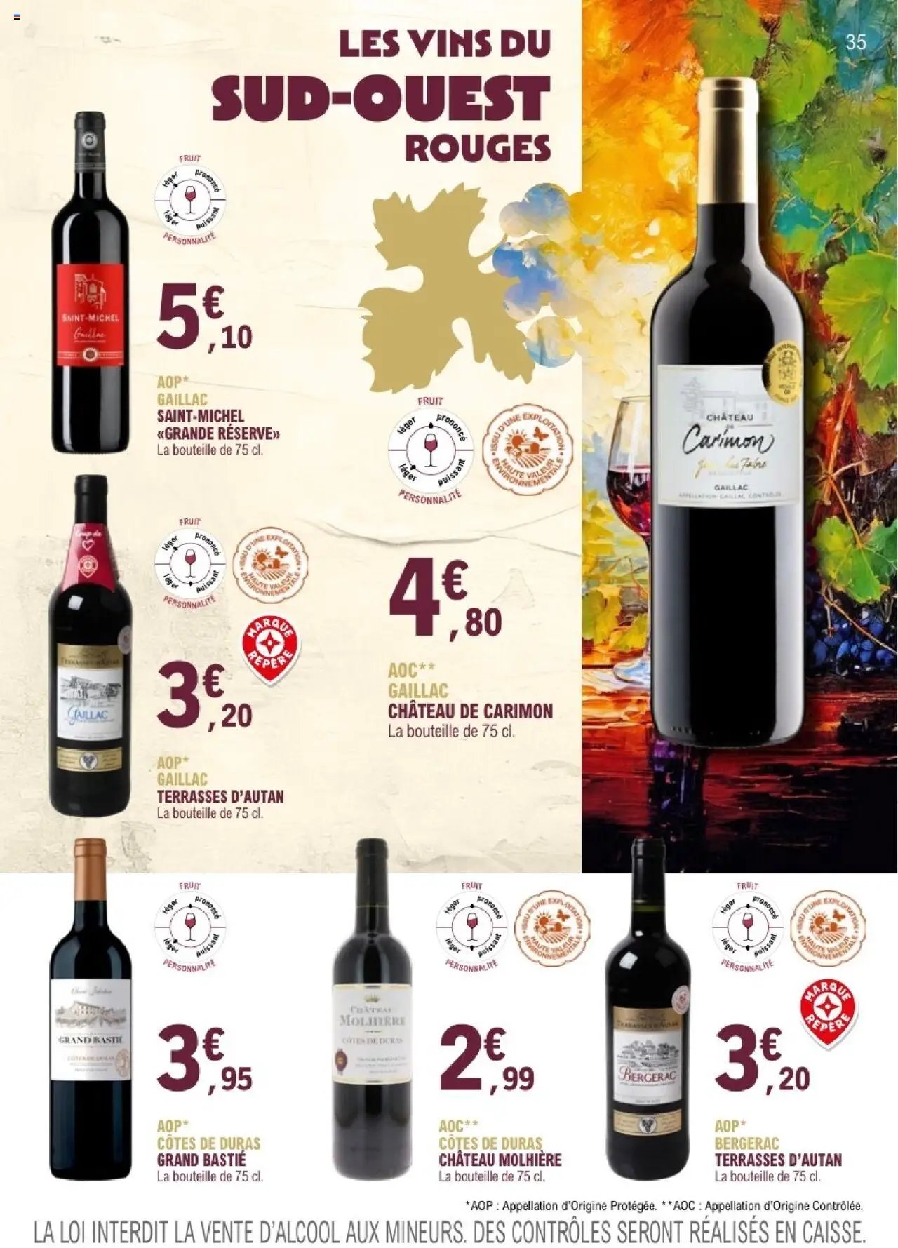 E.Leclerc catalogue à partir du 01/09/2025 Le guide des vins