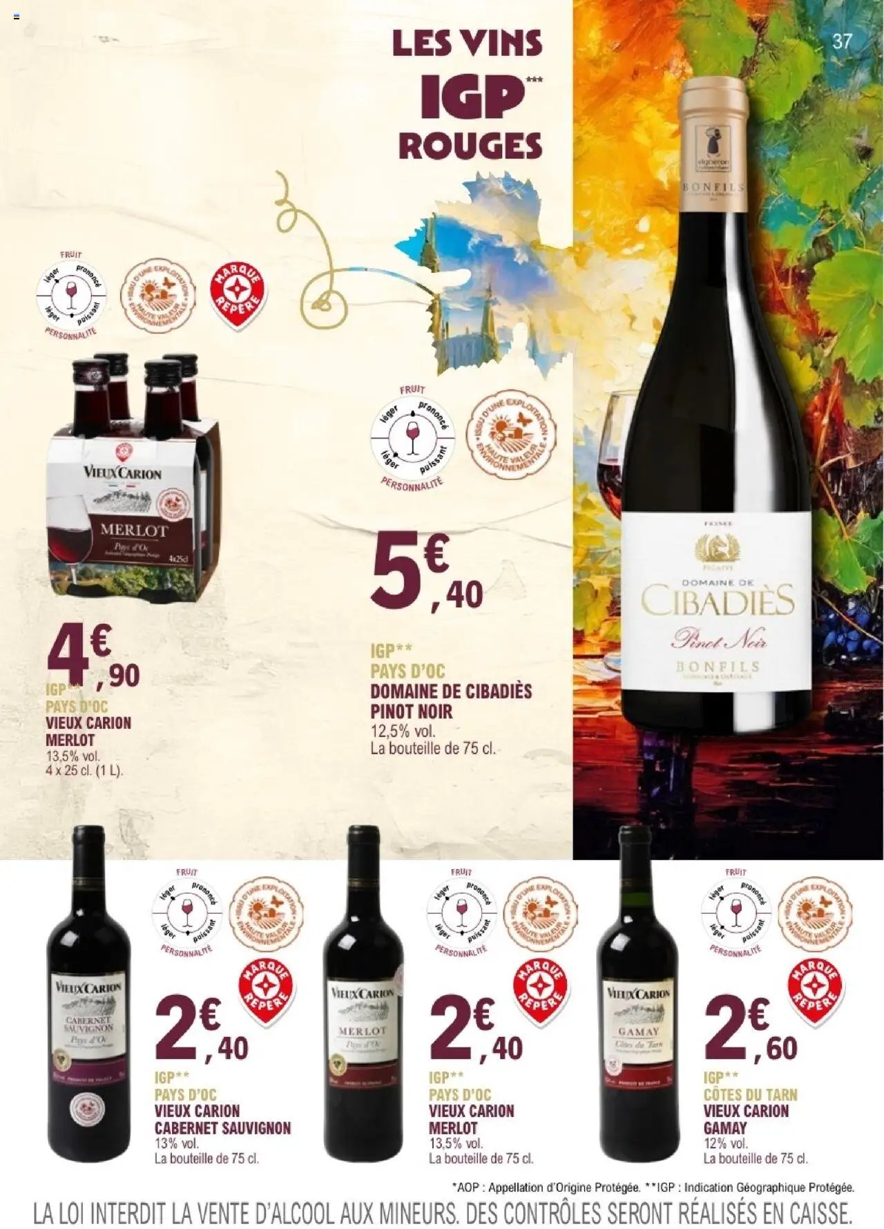 E.Leclerc catalogue à partir du 01/09/2025 Le guide des vins