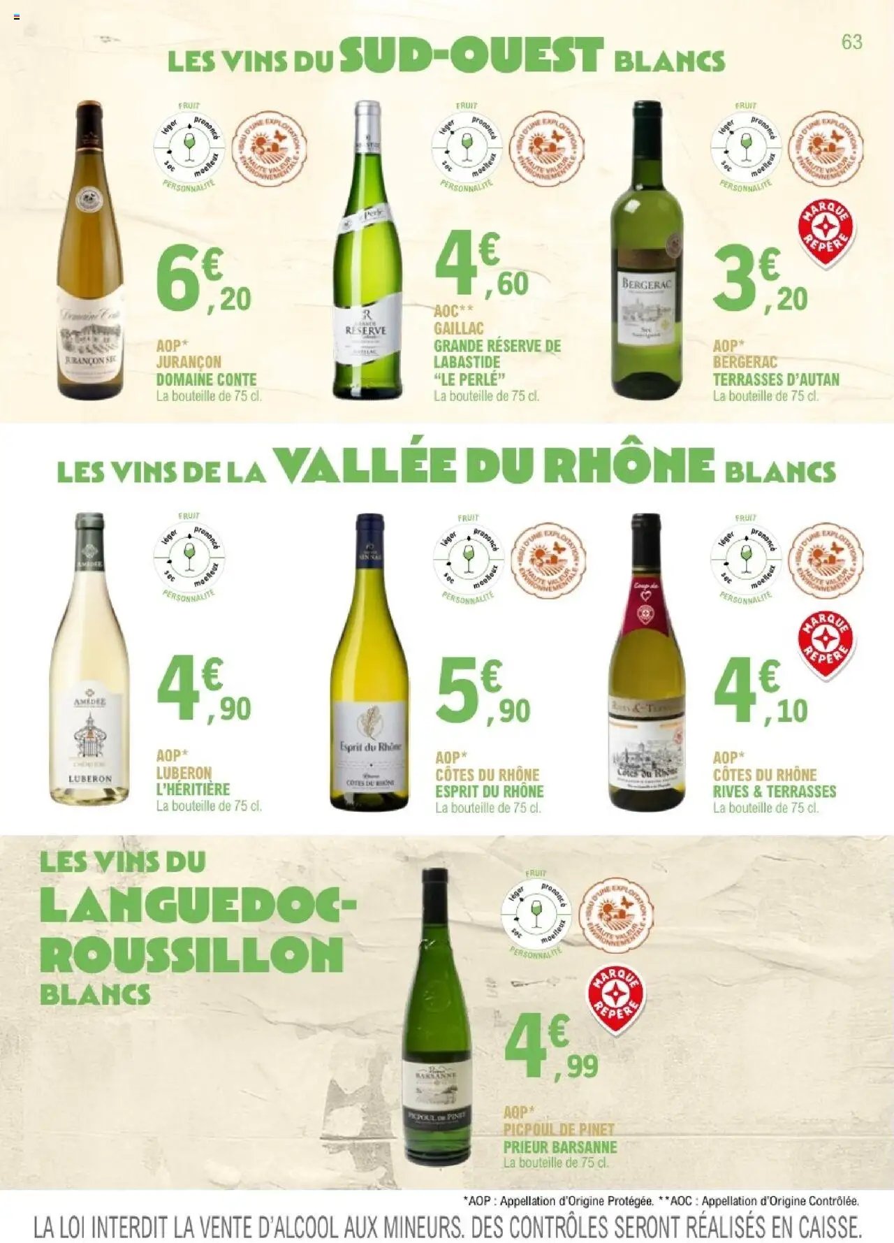 E.Leclerc catalogue à partir du 01/09/2025 Le guide des vins