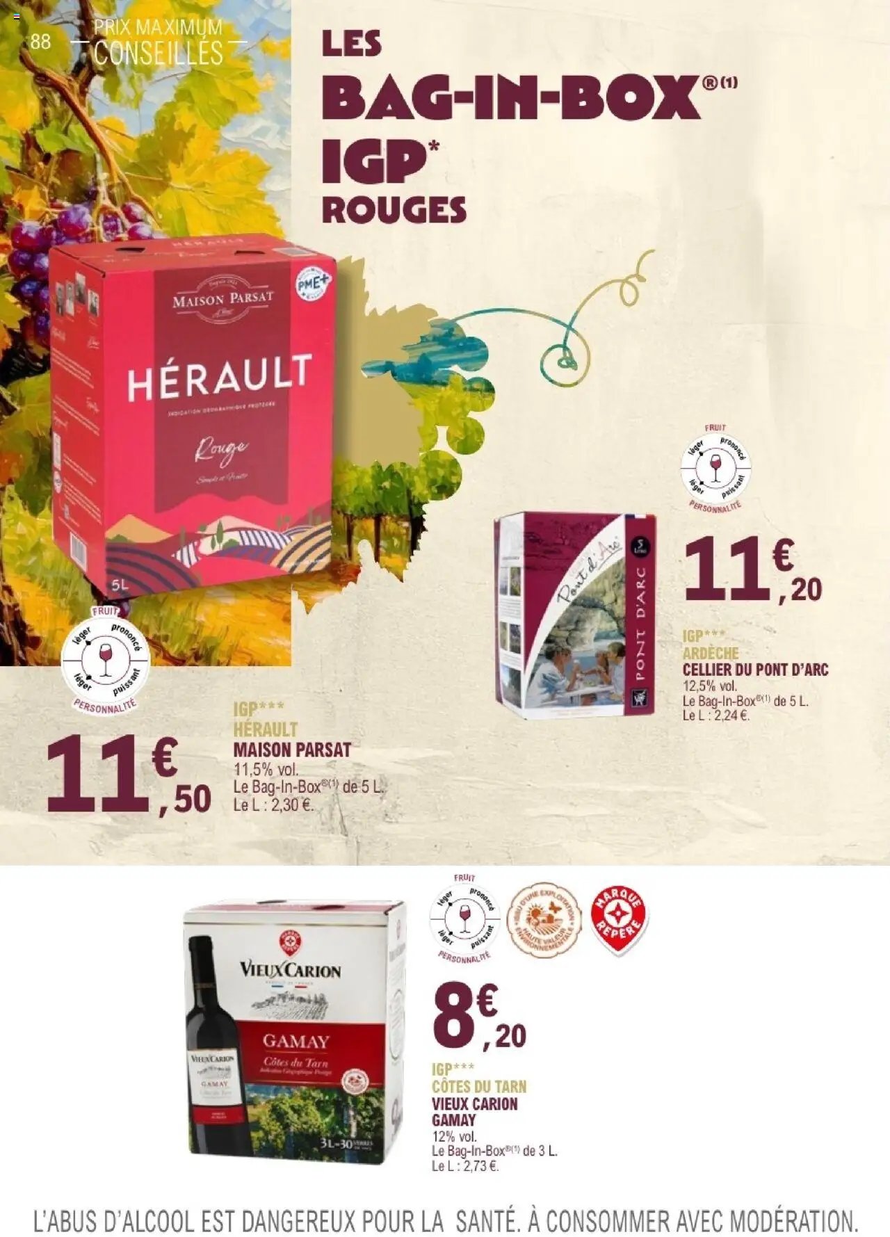 E.Leclerc catalogue à partir du 01/09/2025 Le guide des vins