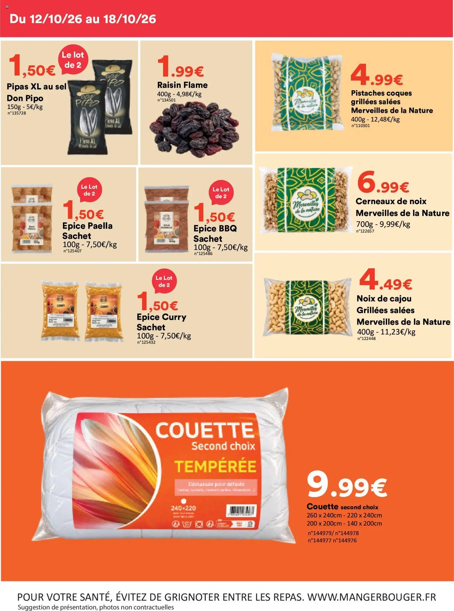 Hmarket catalogue 12/10/2026 - nouveau prospectus