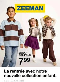 Zeeman catalogue à partir du 08/08/2026 La rentrée avec notre nouvelle collection enfant