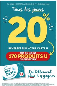 Hyper U catalogue à partir du 05/10/2026 Hyper U - Ma sélection Carte U Octobre