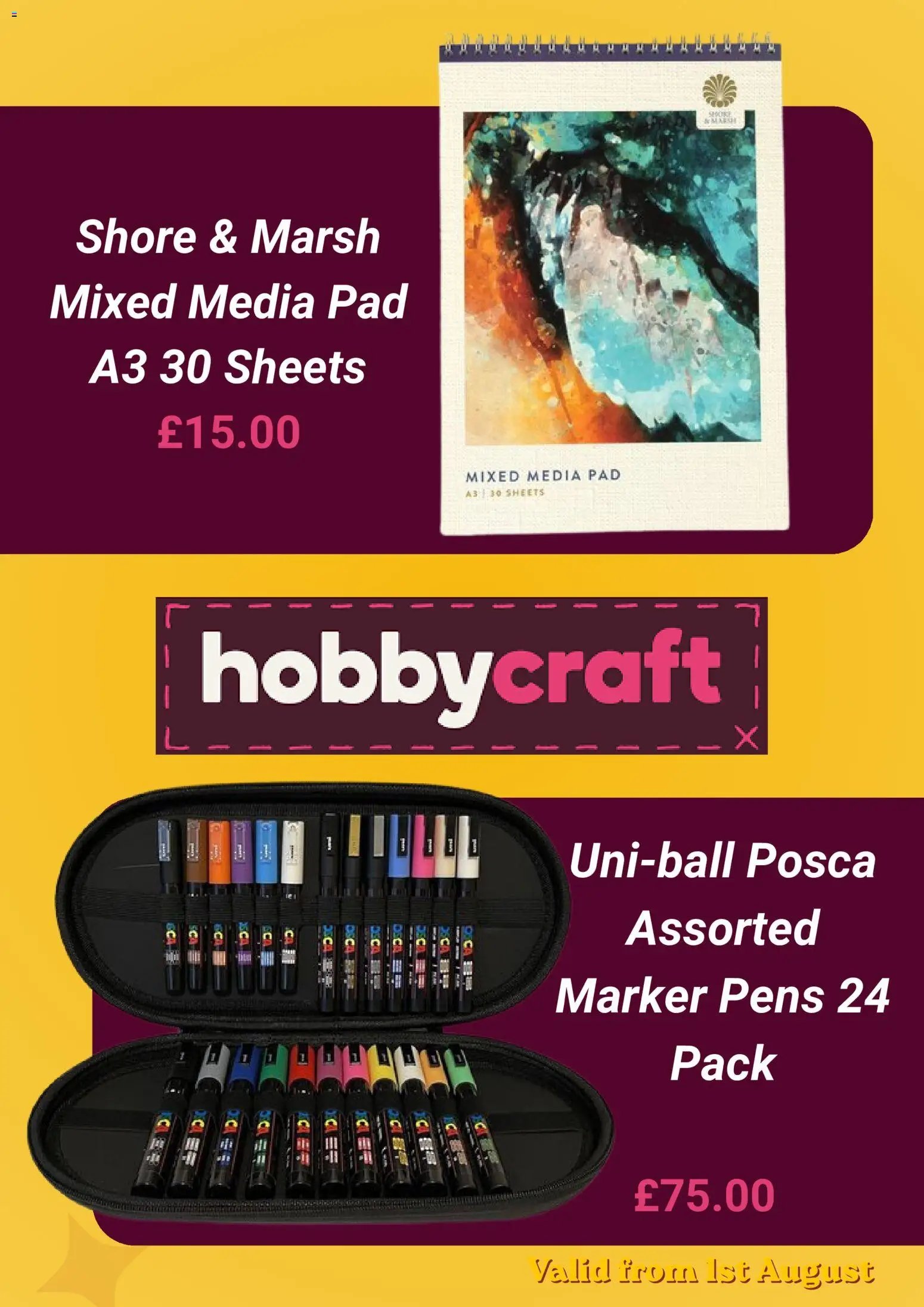 Hobbycraft offer from 01/08/2026 Hobbycraft - Offers