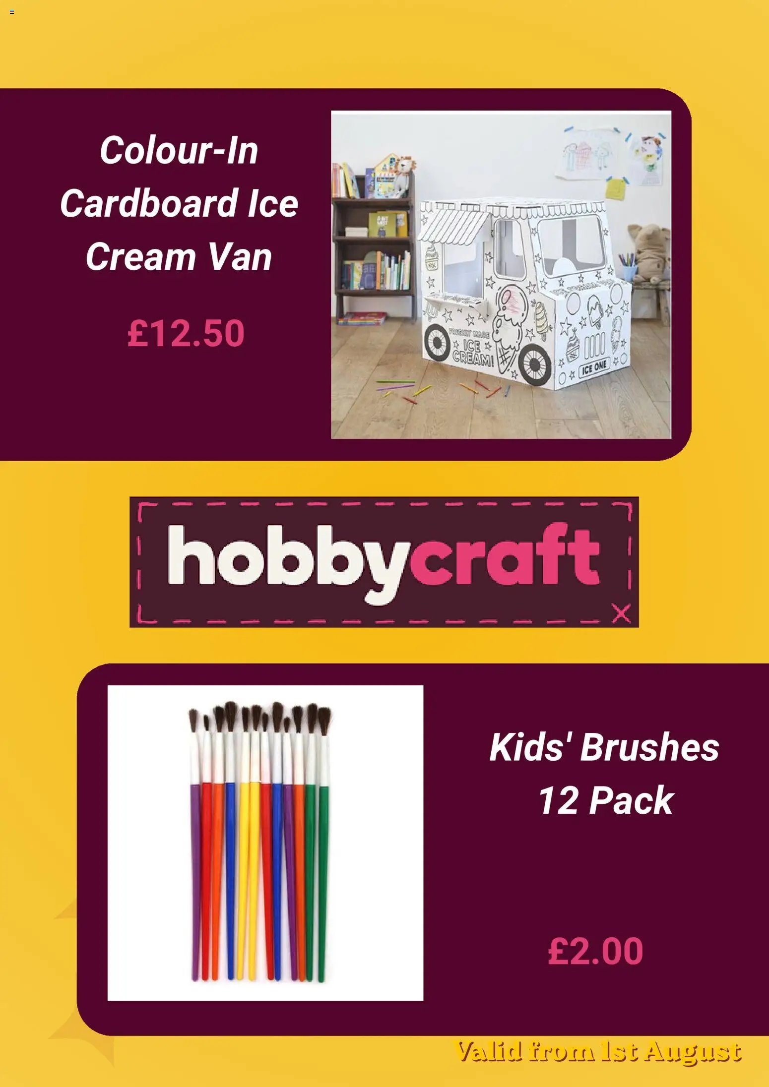 Hobbycraft offer from 01/08/2026 Hobbycraft - Offers