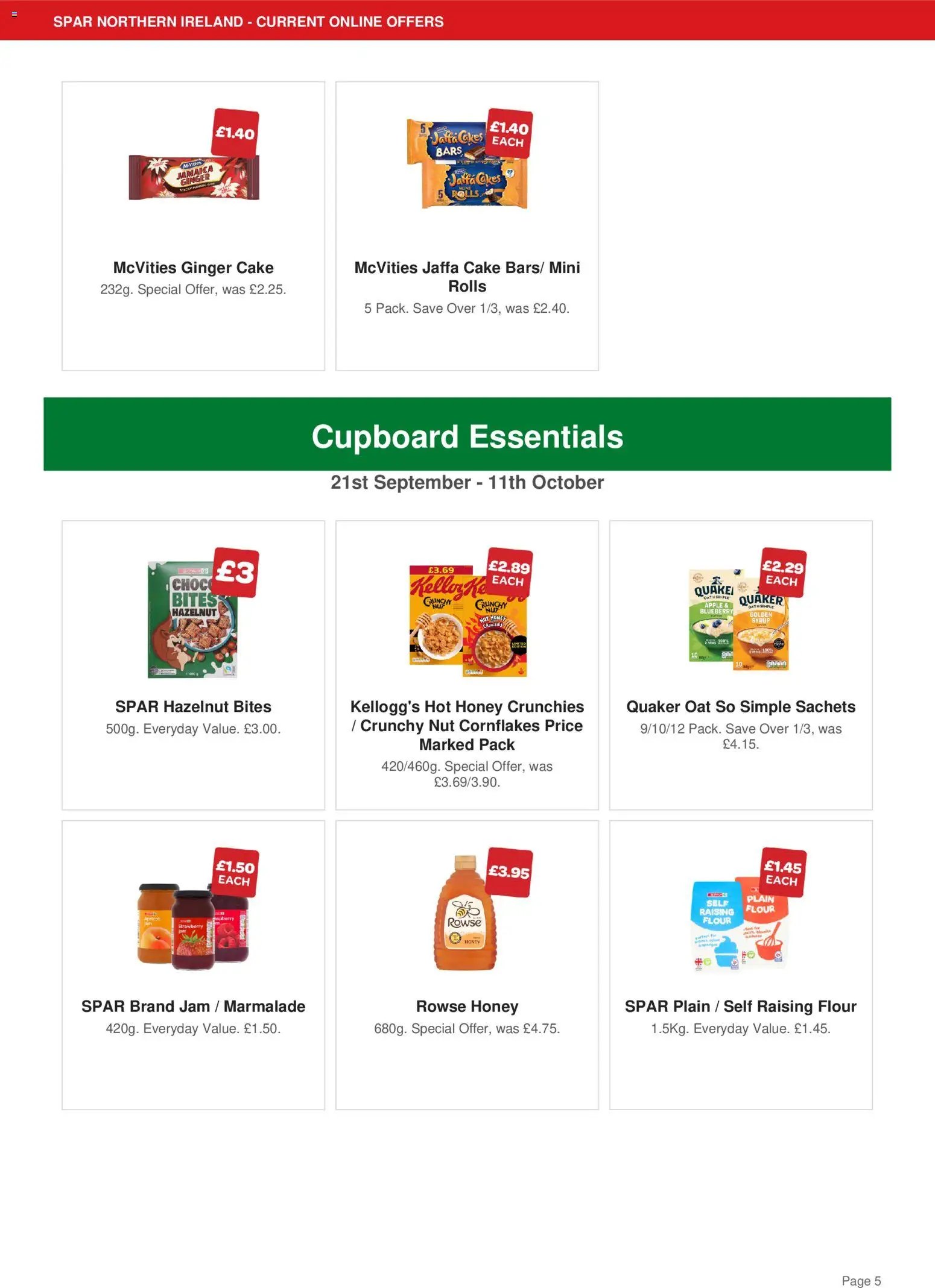 Spar offer from 21/09/2026 Spar - Offers