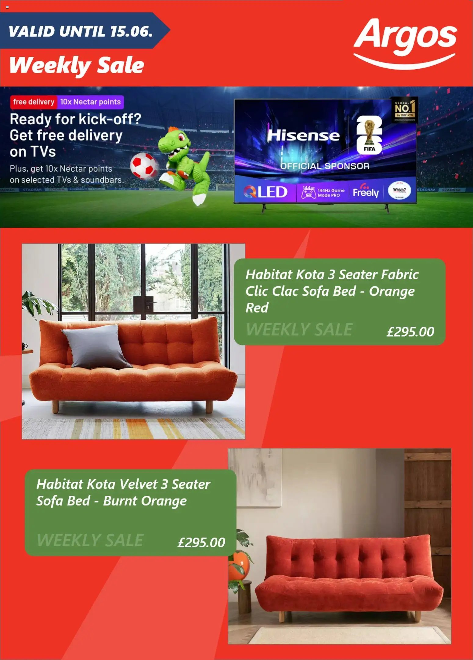 Argos offer from 09/06/2026 Argos catalogue
