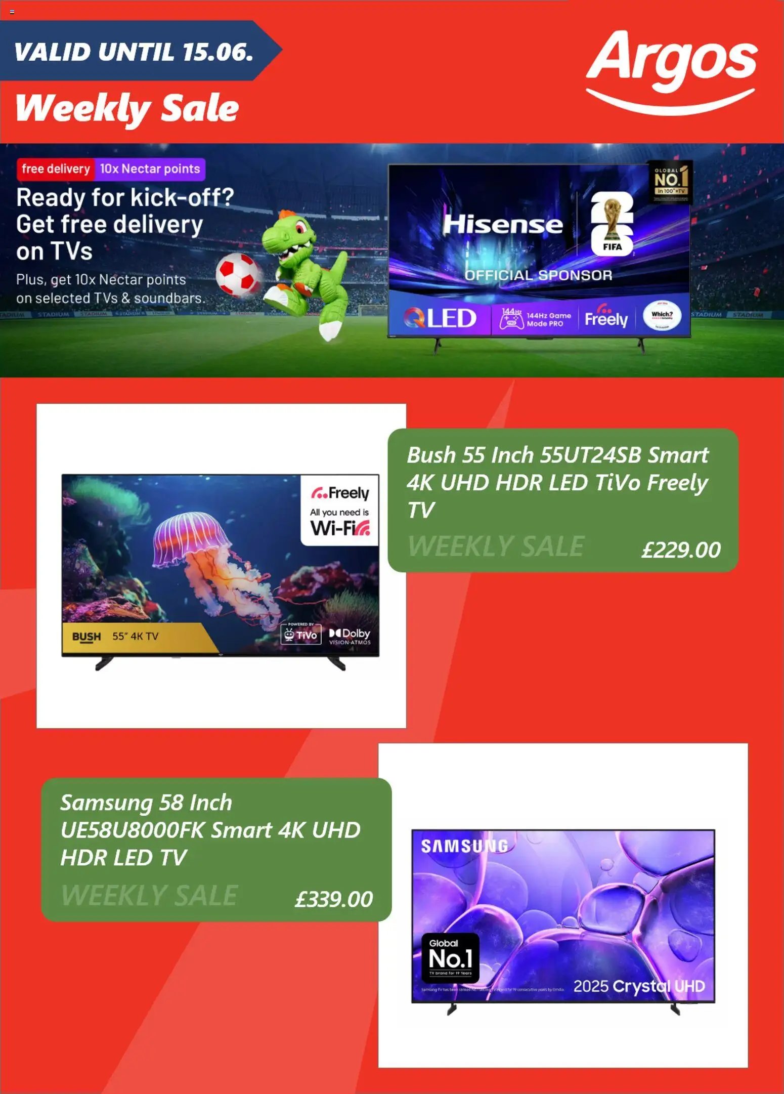 Argos offer from 09/06/2026 Argos catalogue