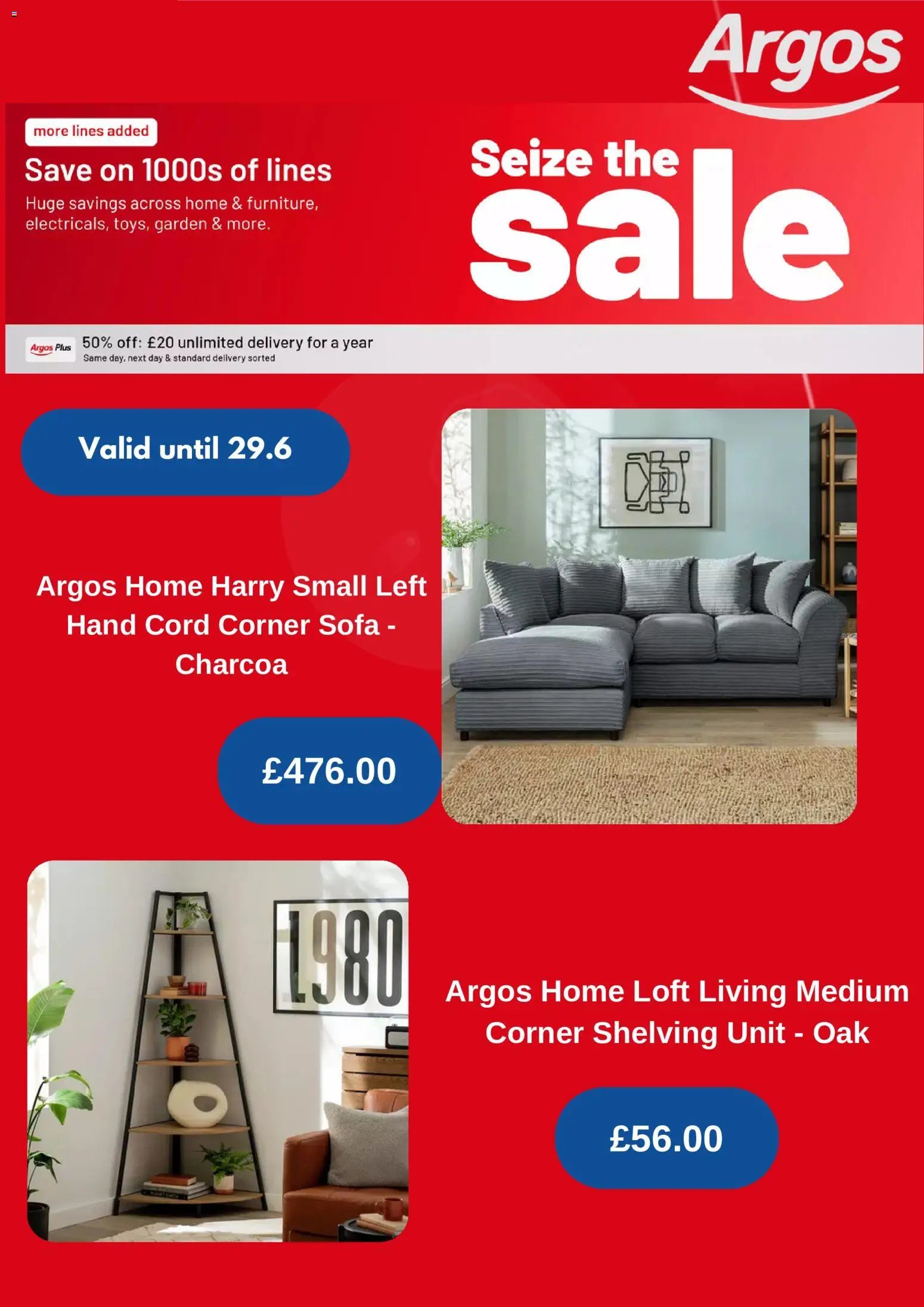 Argos offer from 23/06/2026 Argos catalogue