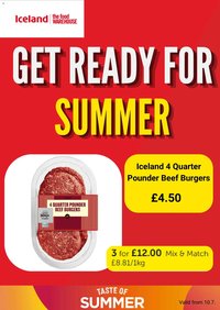 Iceland offer from 10/07/2026 Iceland - Summer sale