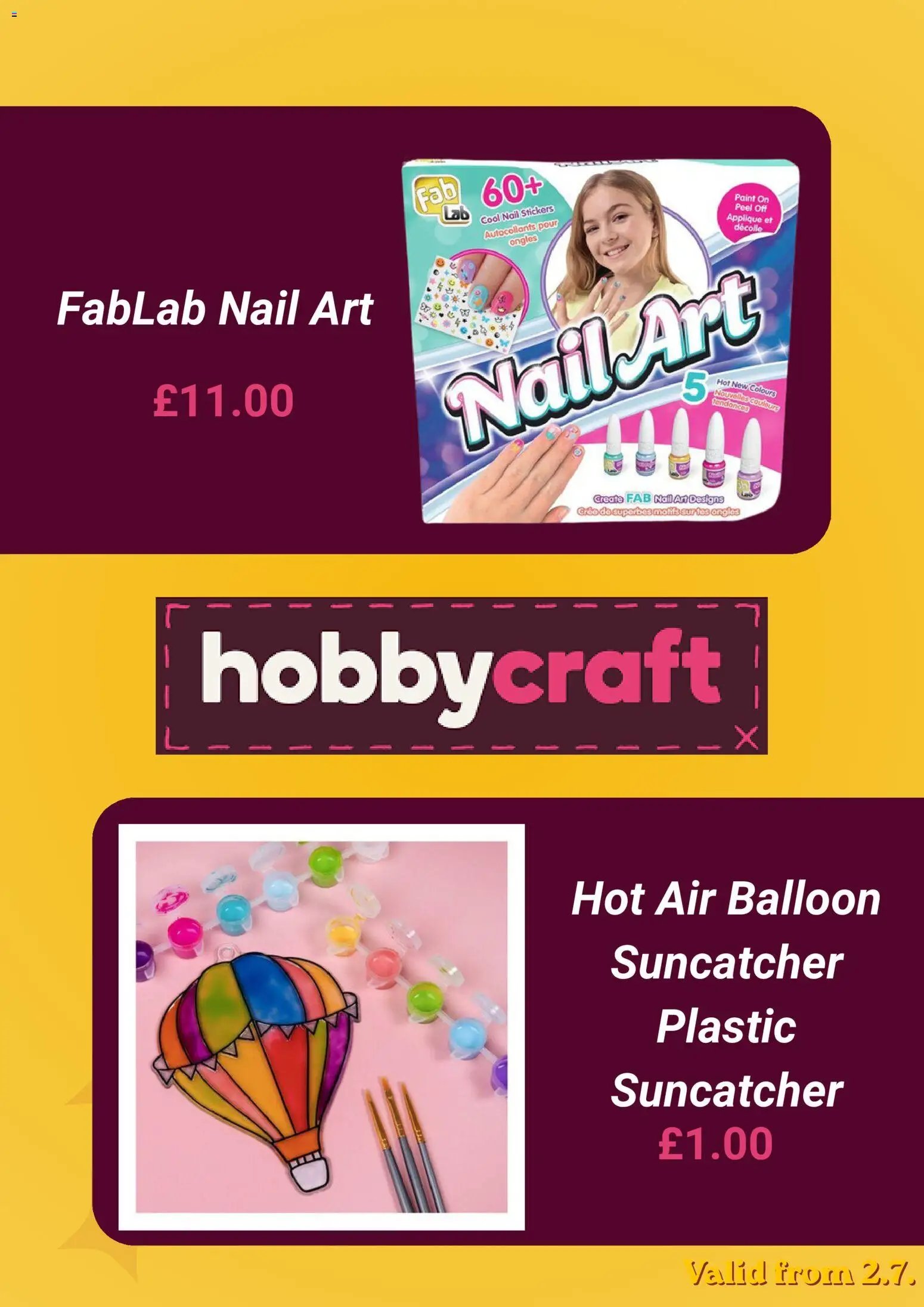 Hobbycraft offer from 02/07/2026 Hobbycraft - Offers