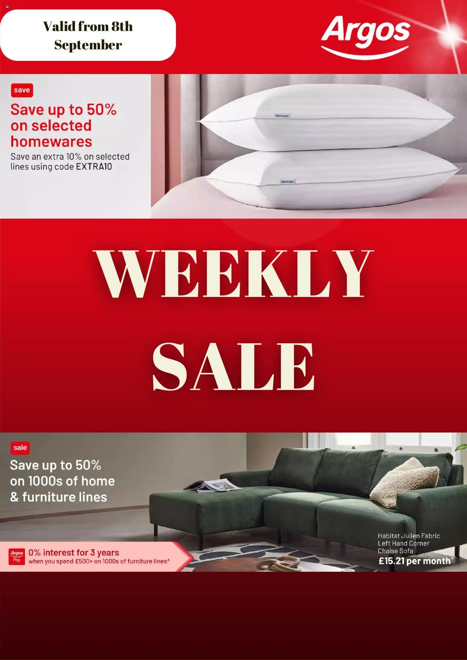 Argos offer from 08/09/2026 Argos catalogue