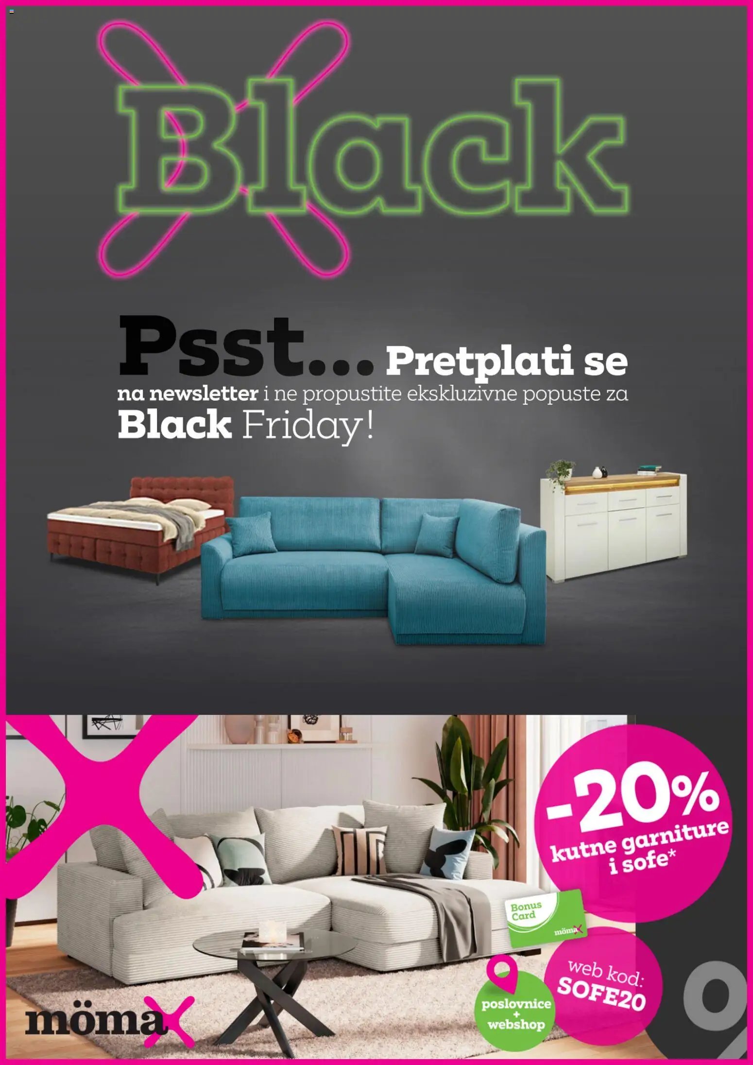 Mömax katalog od 18.11.2025 Katalog Black Friday