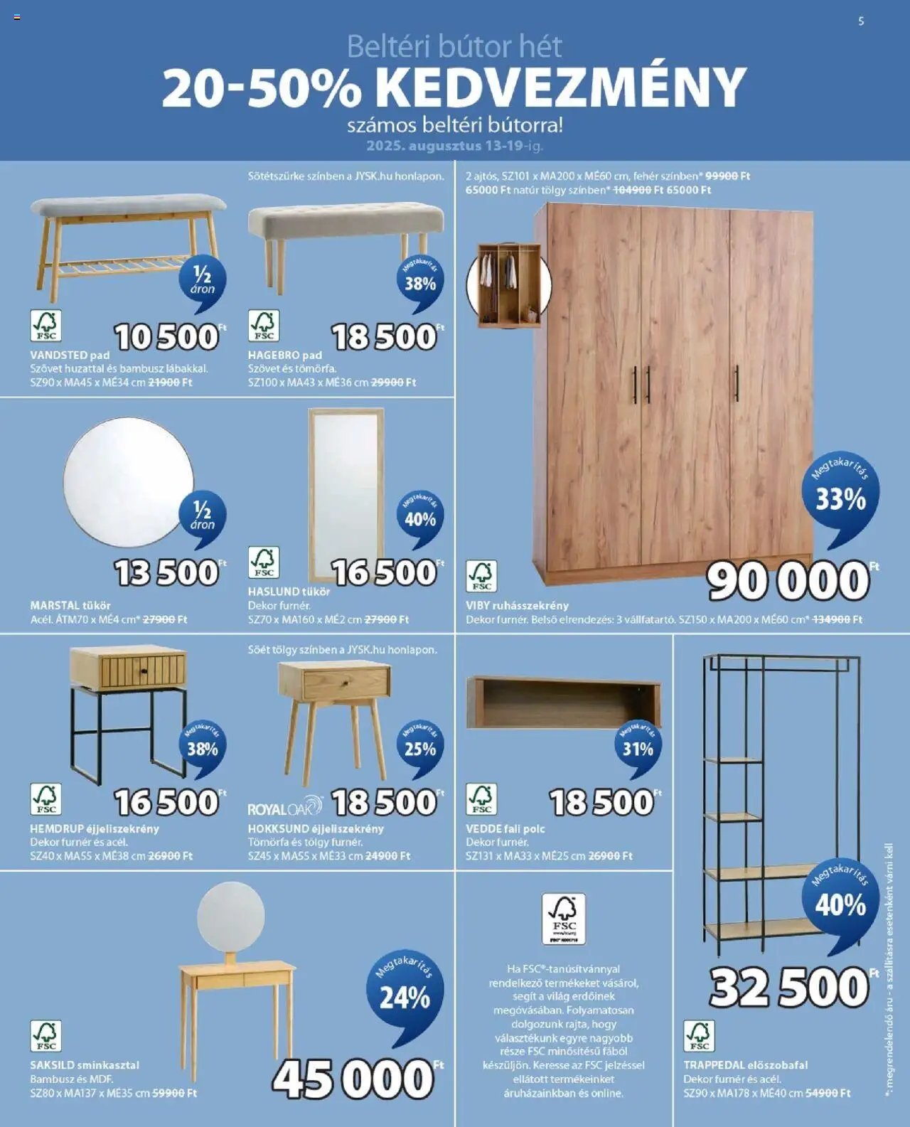 JYSK újság 2025.08.13. Akciós újság JYSK (2025-08-13 - 2025-09-09)