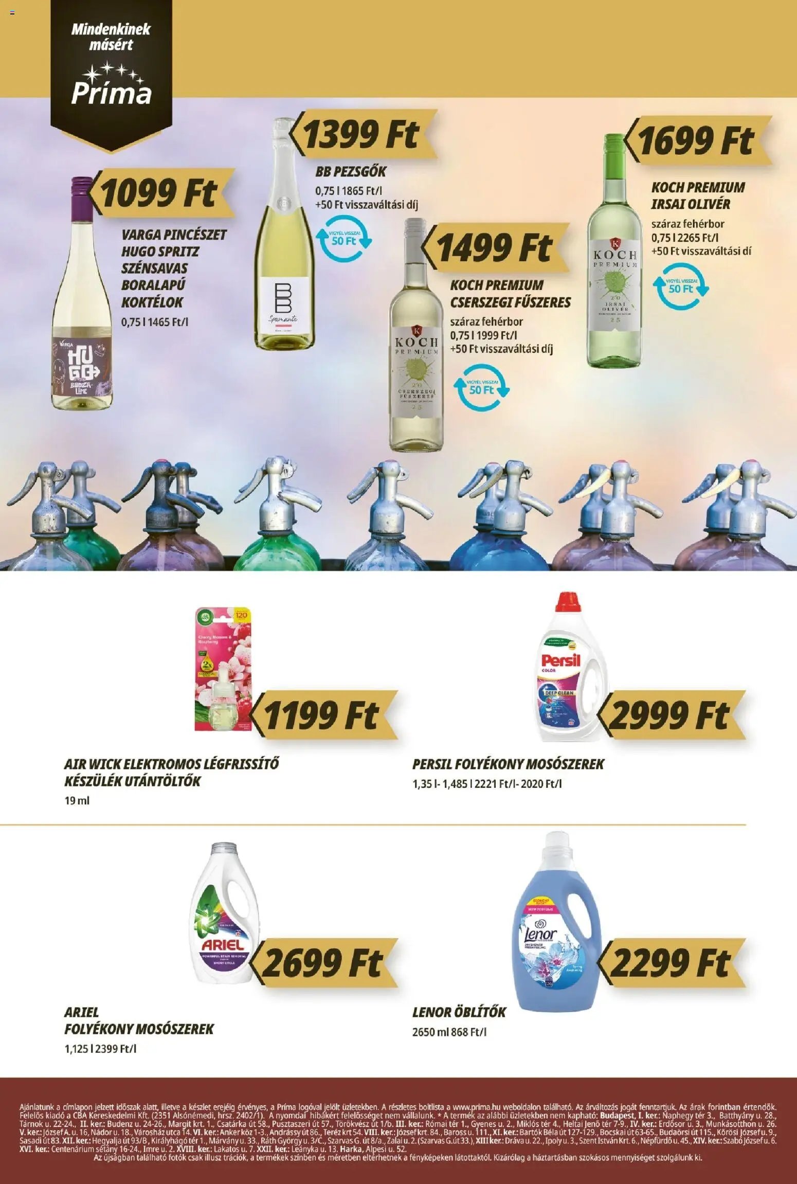 CBA Príma újság 2026.08.21. CBA Príma akciós újság