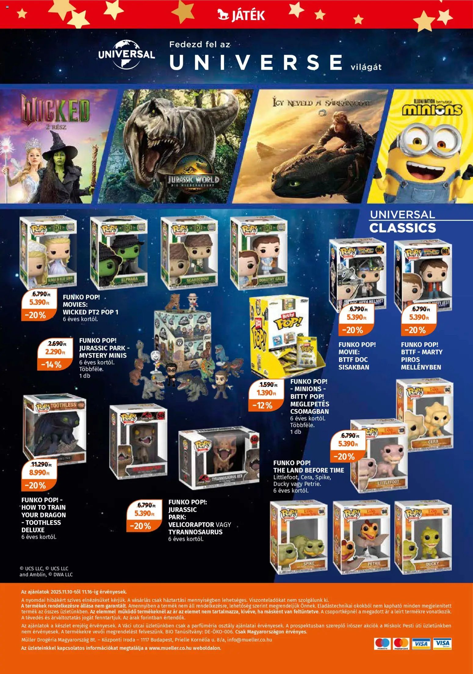 Müller újság 2025.11.10. Játékprospektus (2025-11-10 - 2025-11-16)