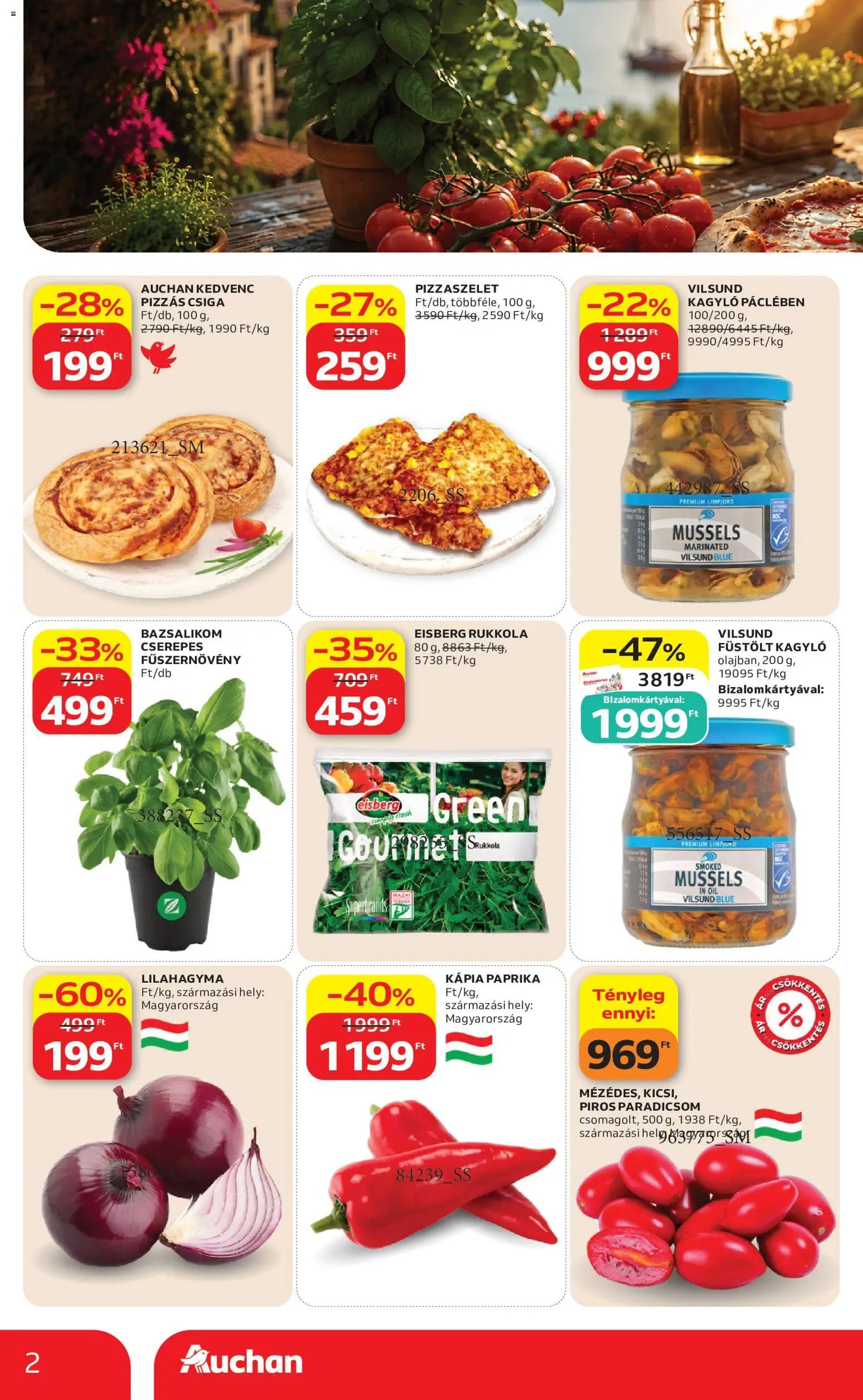 Auchan újság 2026.07.09. Auchan A nagy pizza-párbaj
