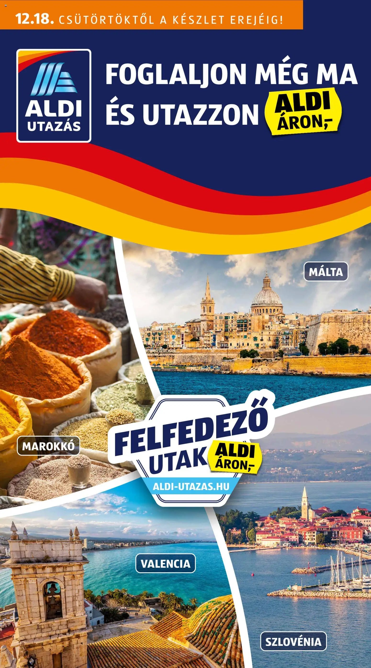 Aldi újság 2025.12.18. Utazás katalógus (2025-12-18 - 2025-12-24)
