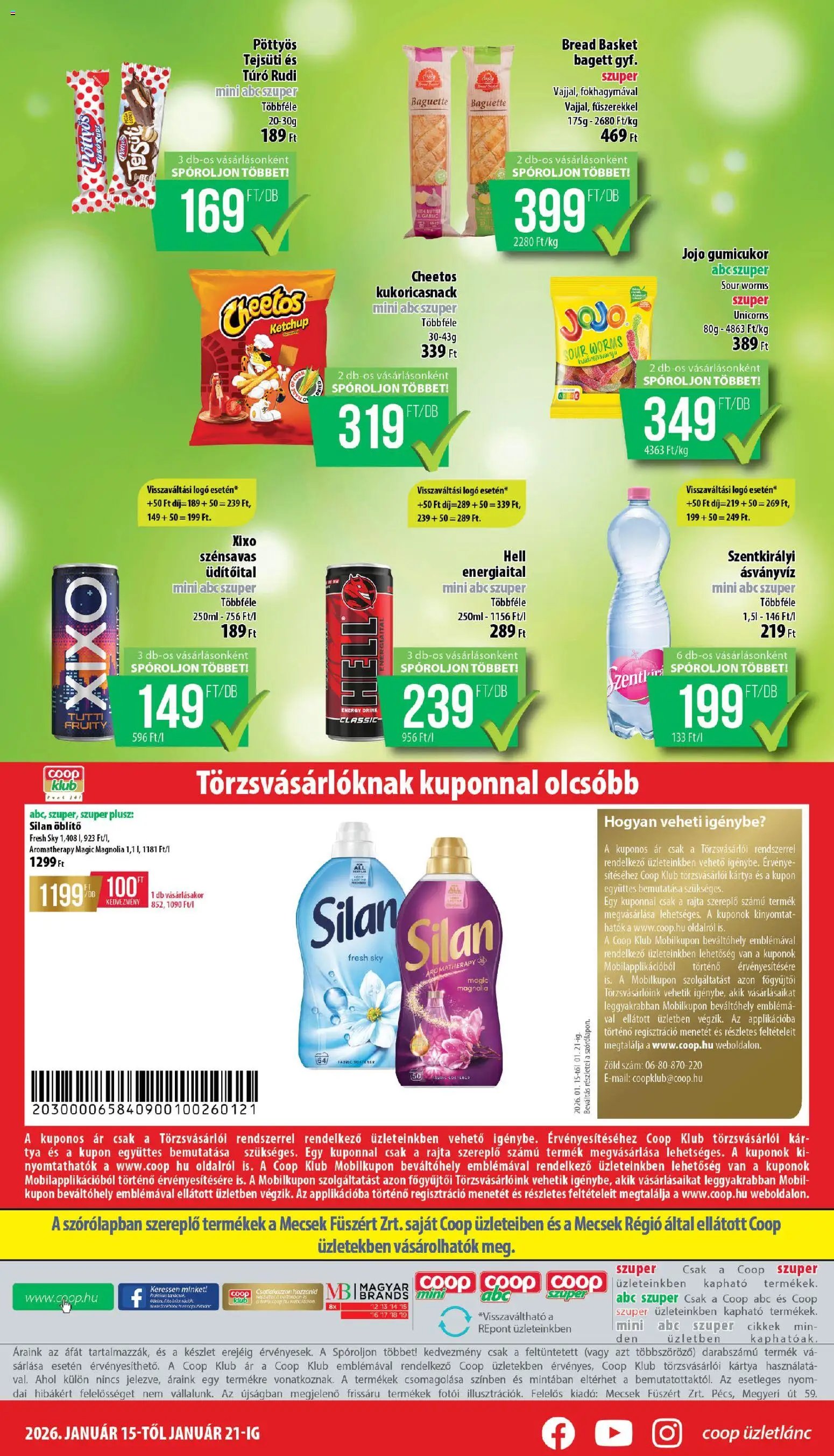 COOP újság 2026.01.15. Mecsek - Mini & Abc & Szuper (2026-01-15 - 2026-01-21)