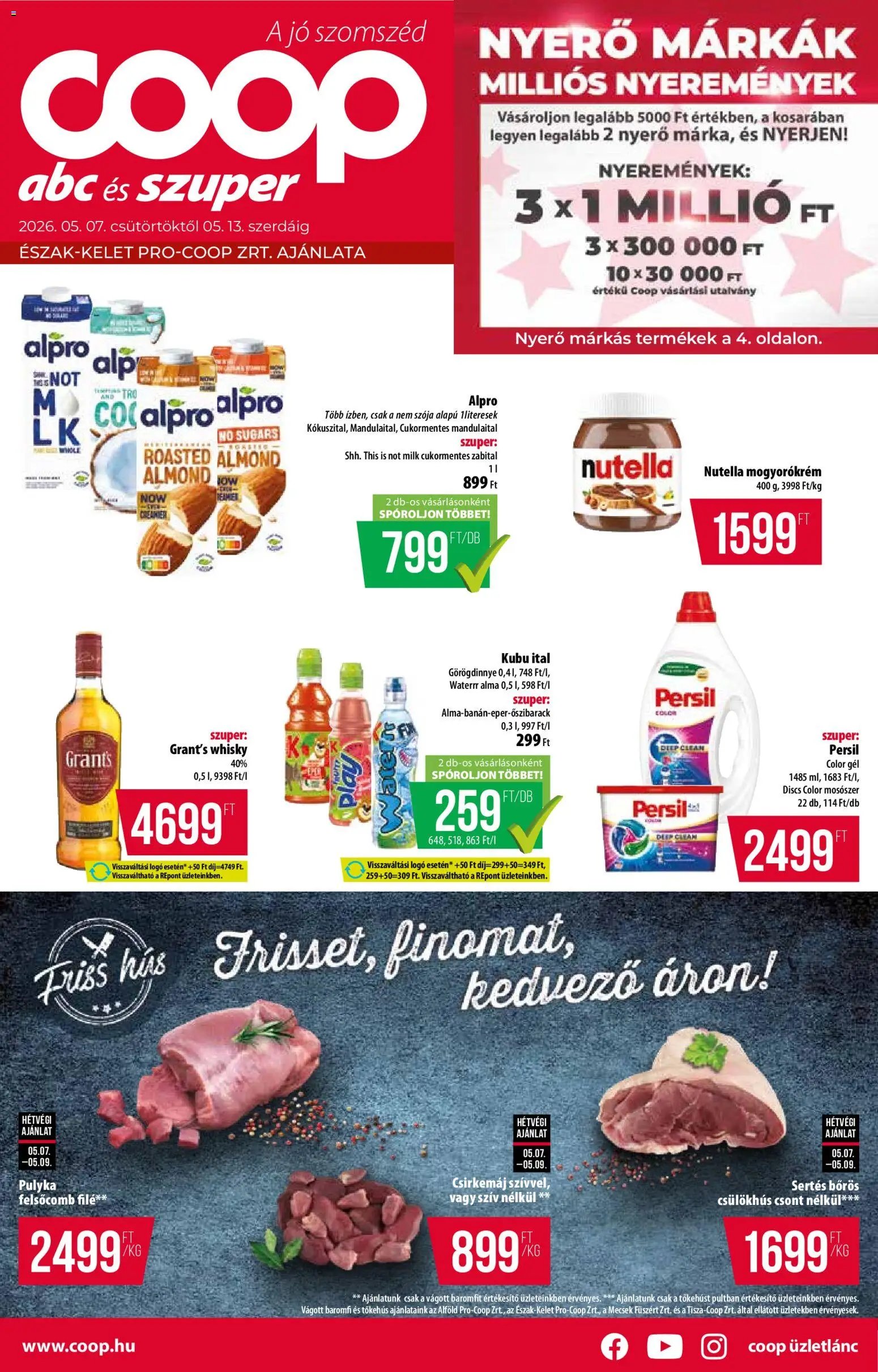 COOP újság 2026.05.07. COOP - Újság Észak Kelet Pro-Coop Zrt (2026-05-07 - 2026-05-13)