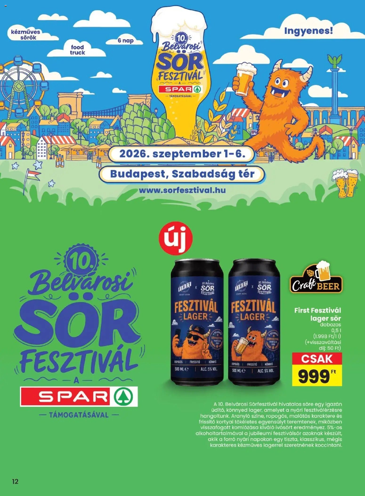 Spar újság 2026.08.06. Spar akciós újság