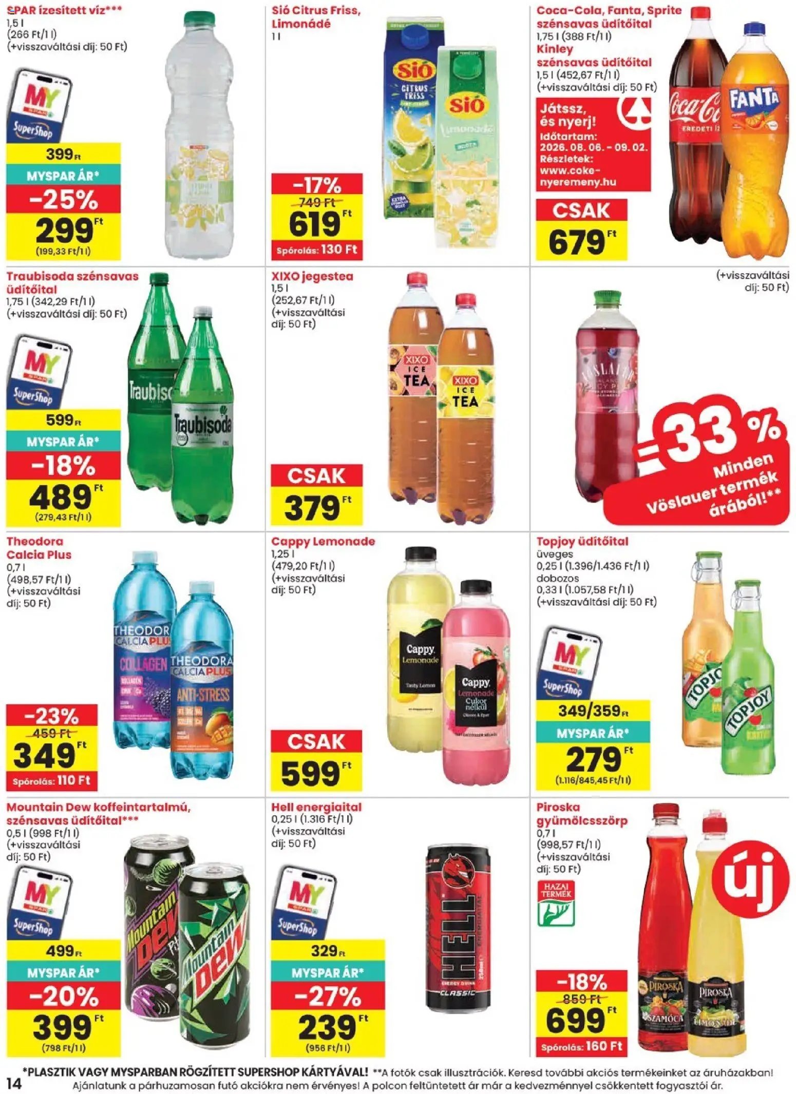Spar újság 2026.08.06. Spar akciós újság