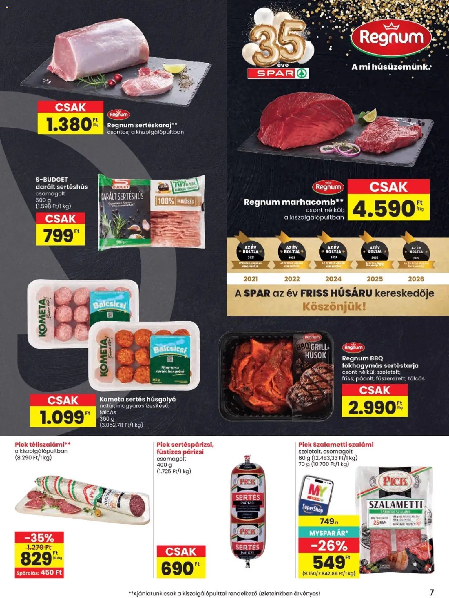 Spar újság 2026.08.06. Spar akciós újság
