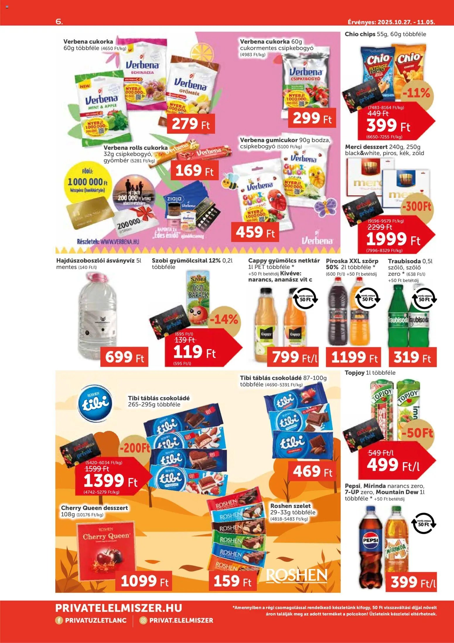 PRIVÁT újság 2025.10.27. Aktuális szórólap MAX (2025-10-27 - 2025-11-05)