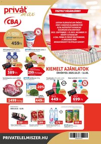 PRIVÁT újság 2025.10.27. Aktuális szórólap MAX (2025-10-27 - 2025-11-05)