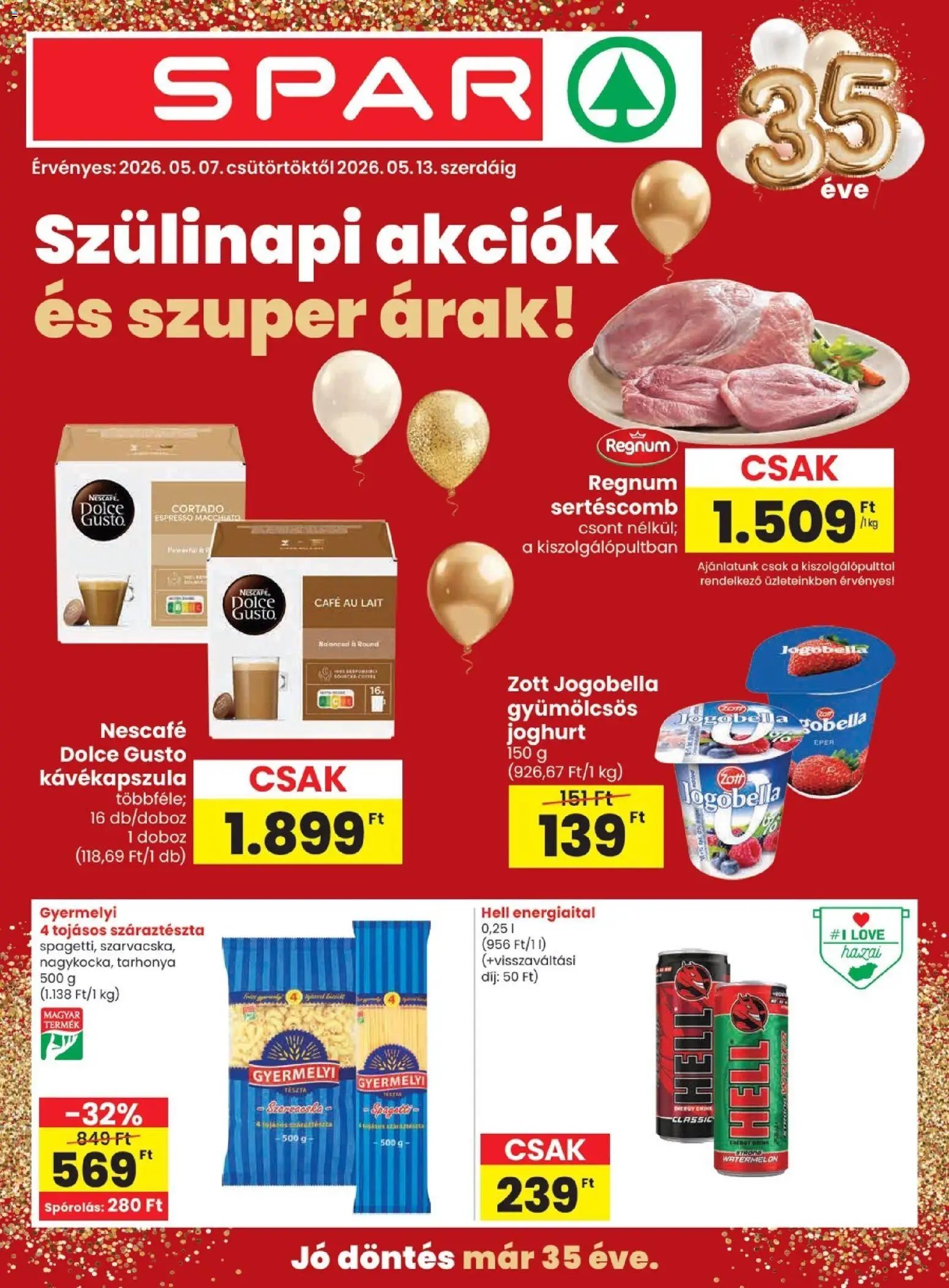 Spar újság 2026.05.07. Spar akciós újság (2026-05-07 - 2026-05-13)