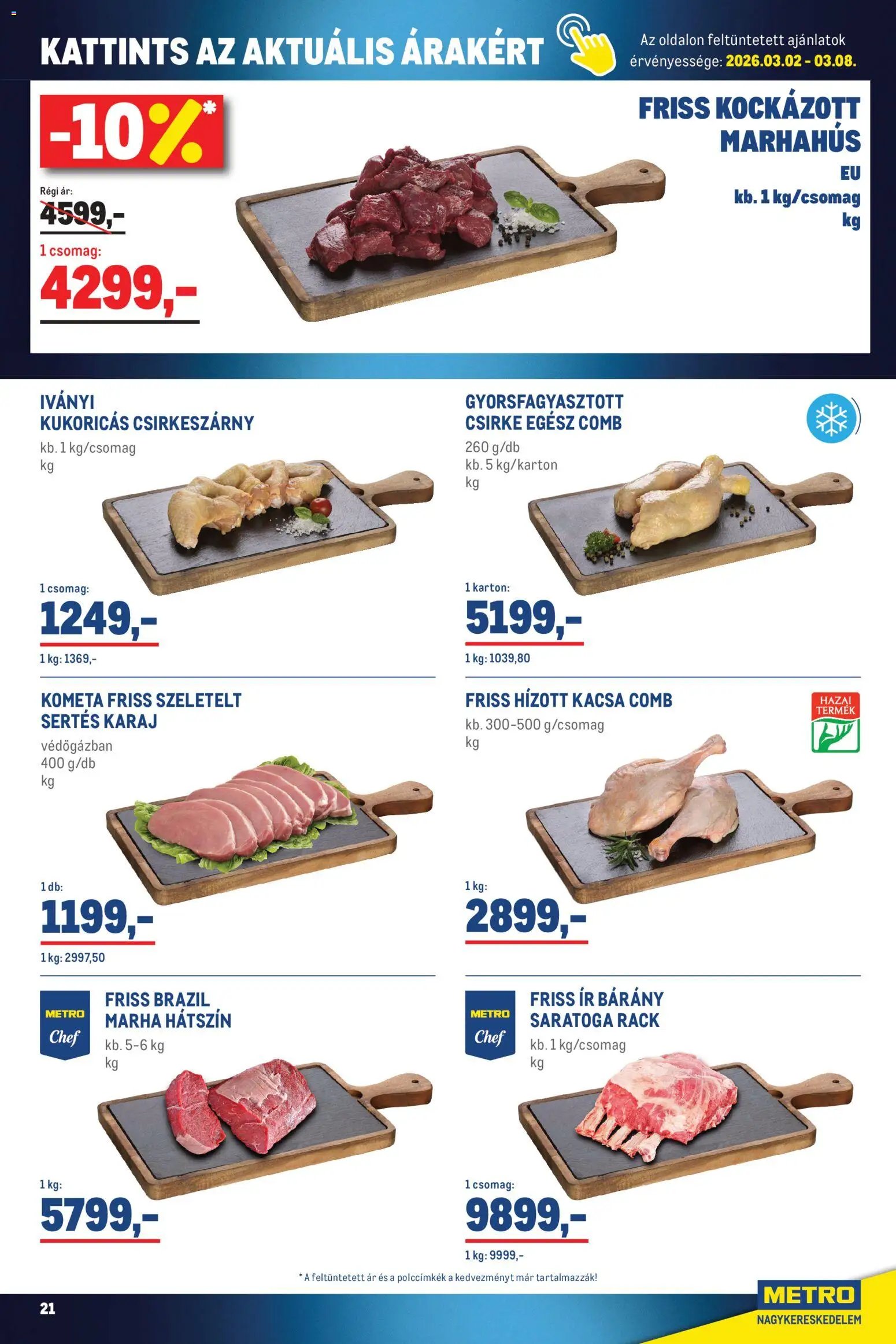 Metro újság 2026.03.01. Élelmiszer és Szezonális katalógus 2026/03 (2026-03-01 - 2026-03-04)