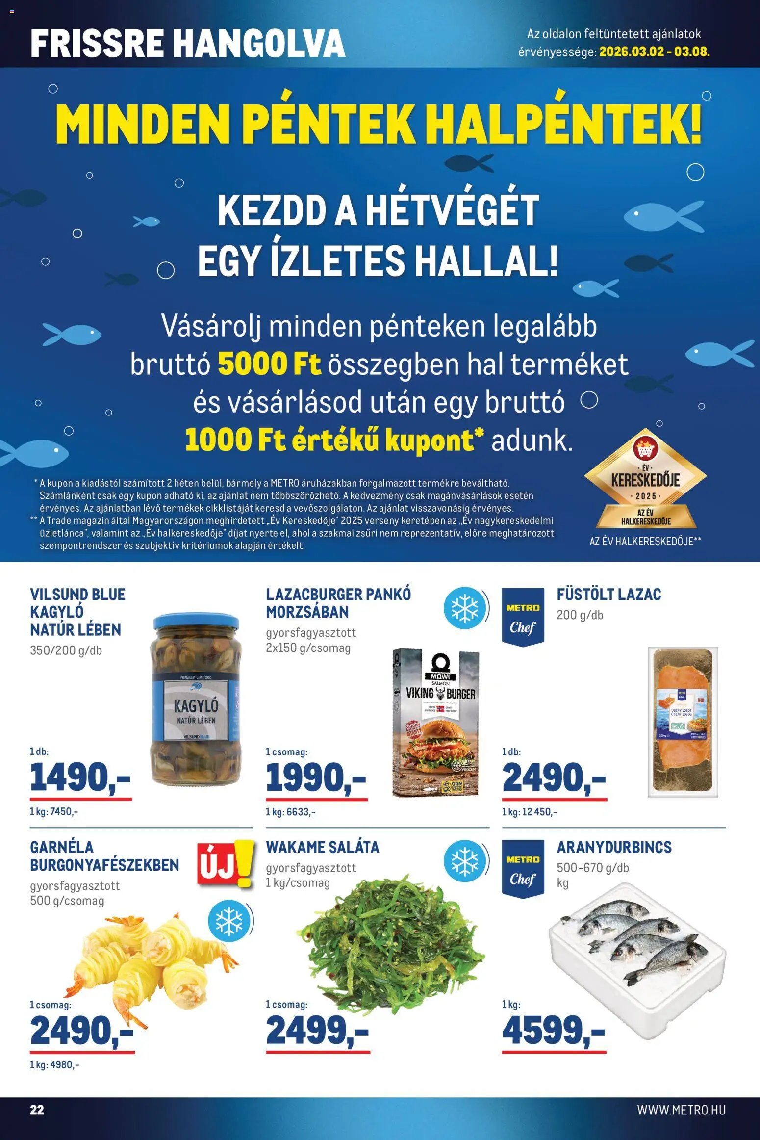 Metro újság 2026.03.01. Élelmiszer és Szezonális katalógus 2026/03 (2026-03-01 - 2026-03-04)