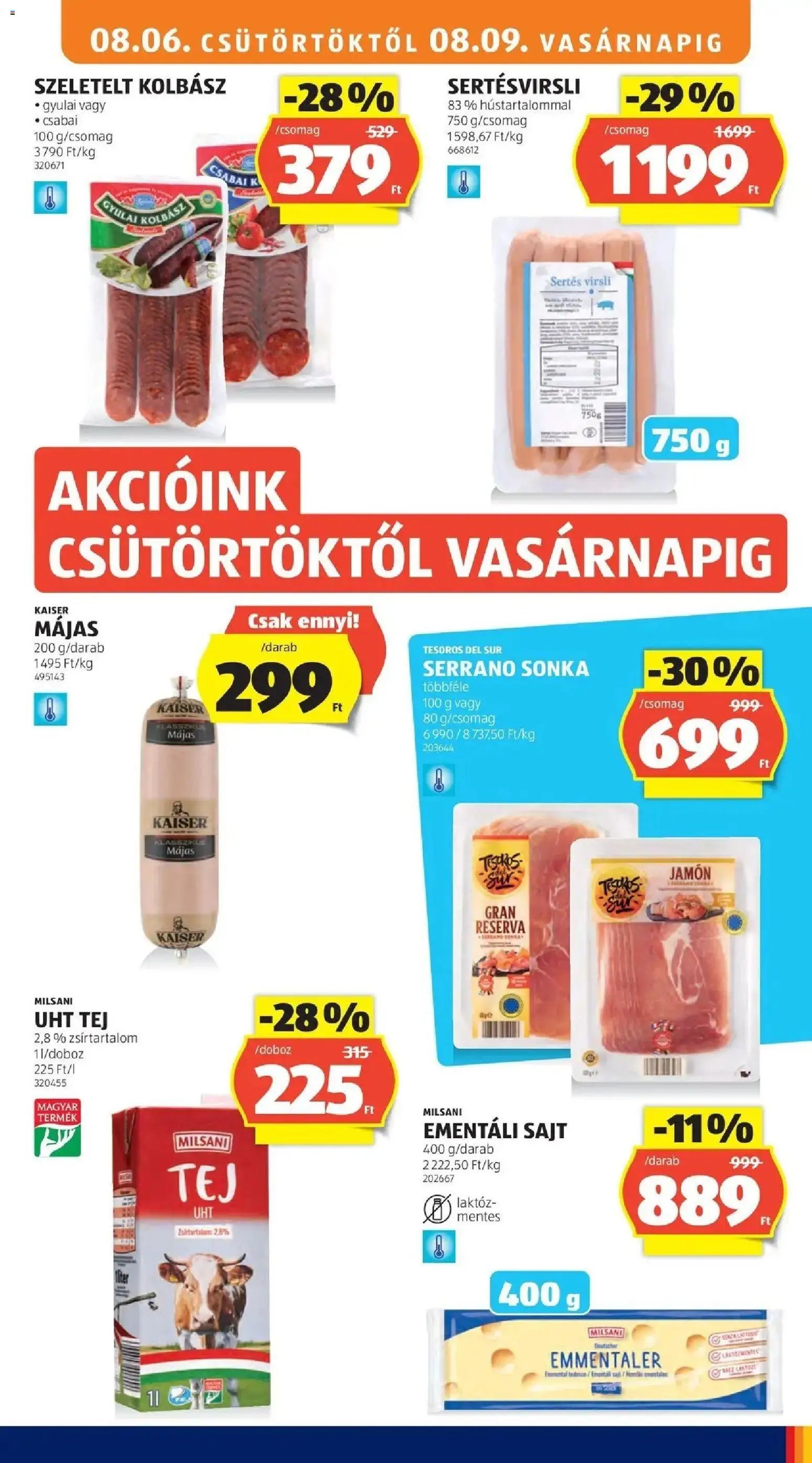 Aldi újság 2026.08.06. Aldi aktuális akciós újság