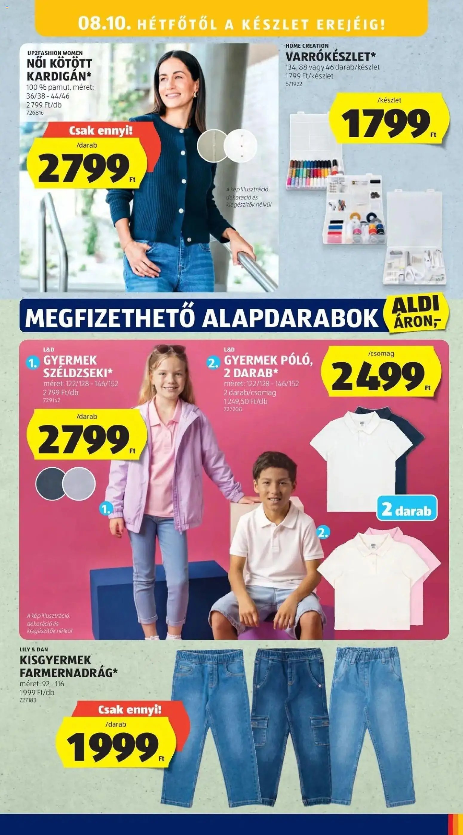 Aldi újság 2026.08.06. Aldi aktuális akciós újság