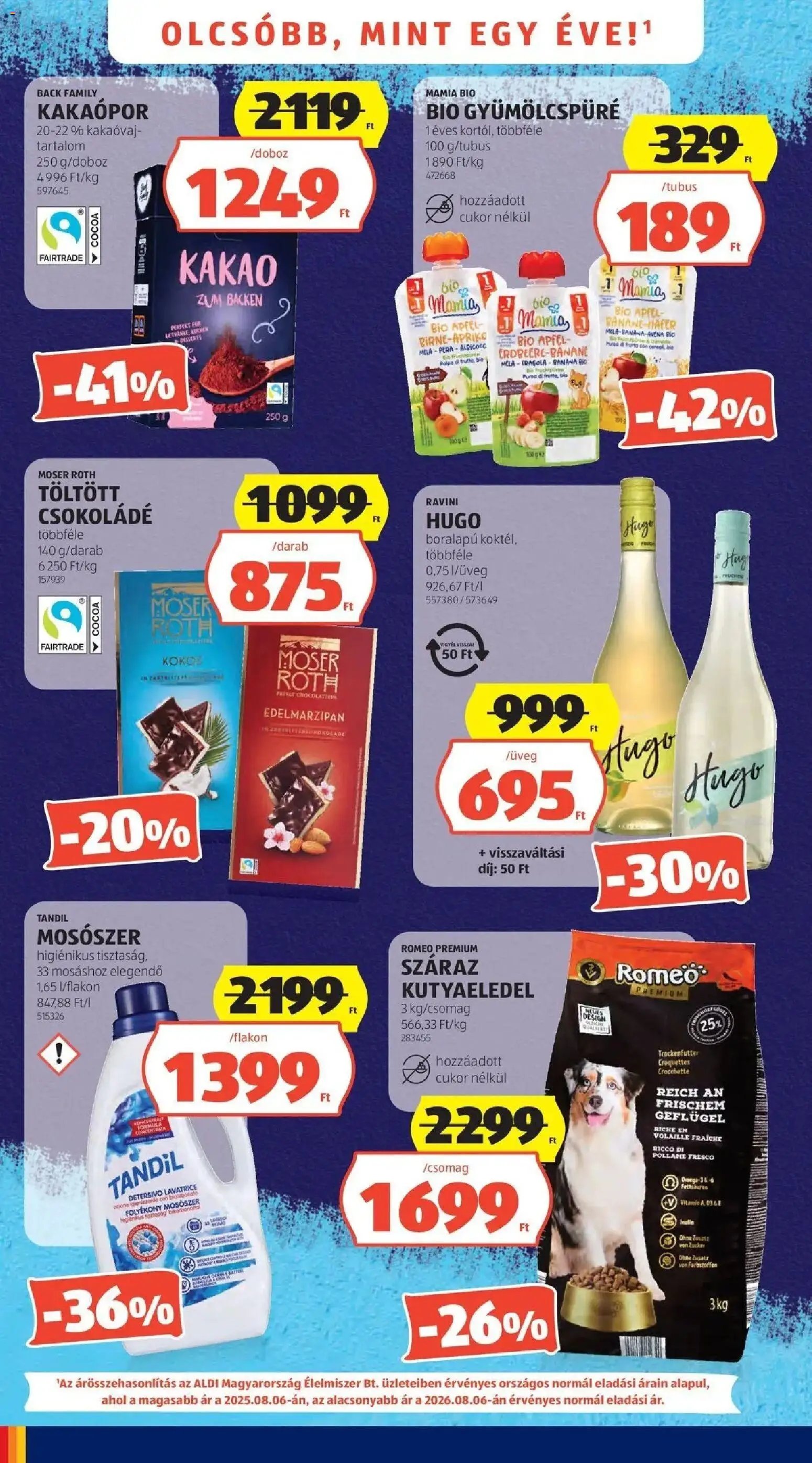 Aldi újság 2026.08.06. Aldi aktuális akciós újság