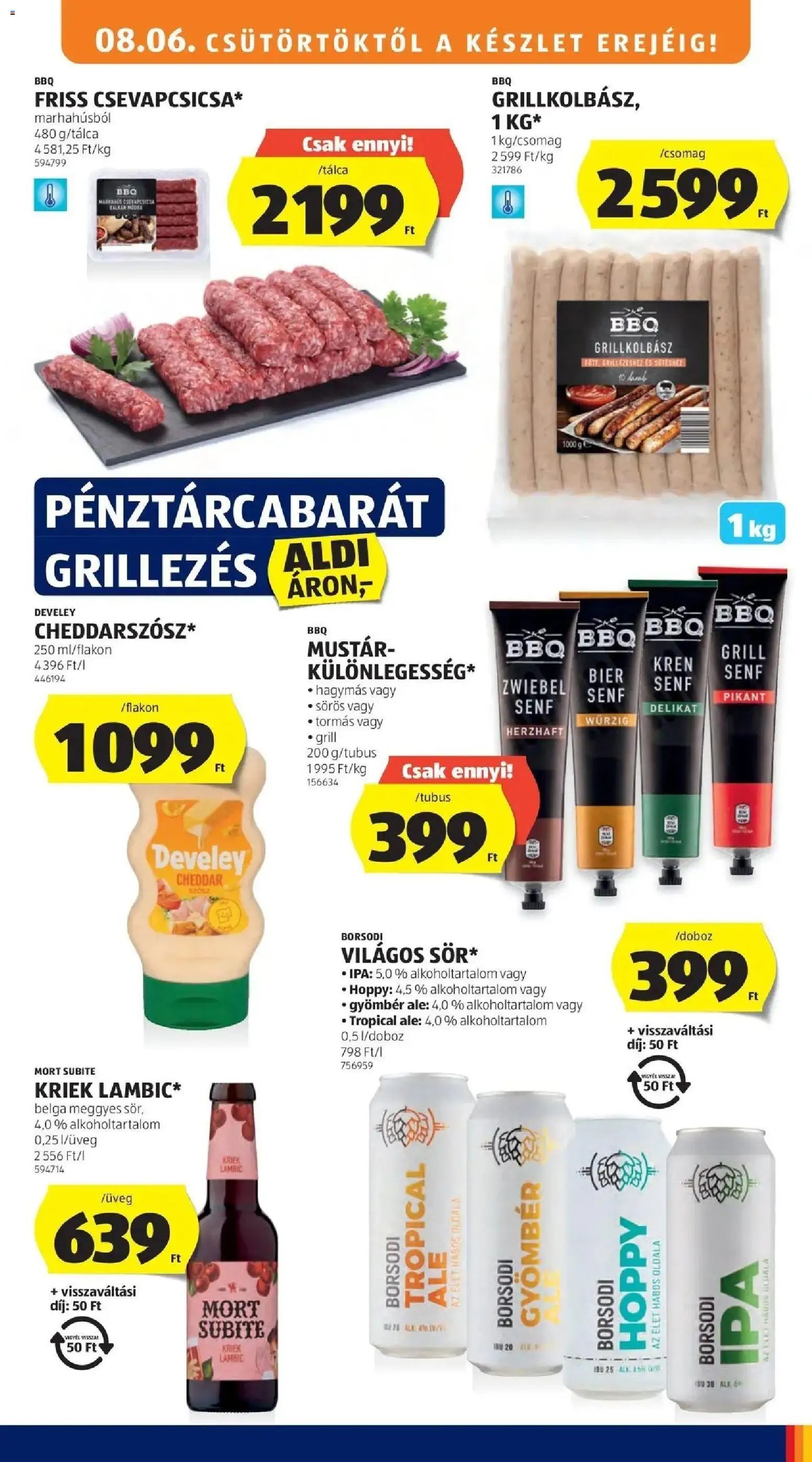 Aldi újság 2026.08.06. Aldi aktuális akciós újság