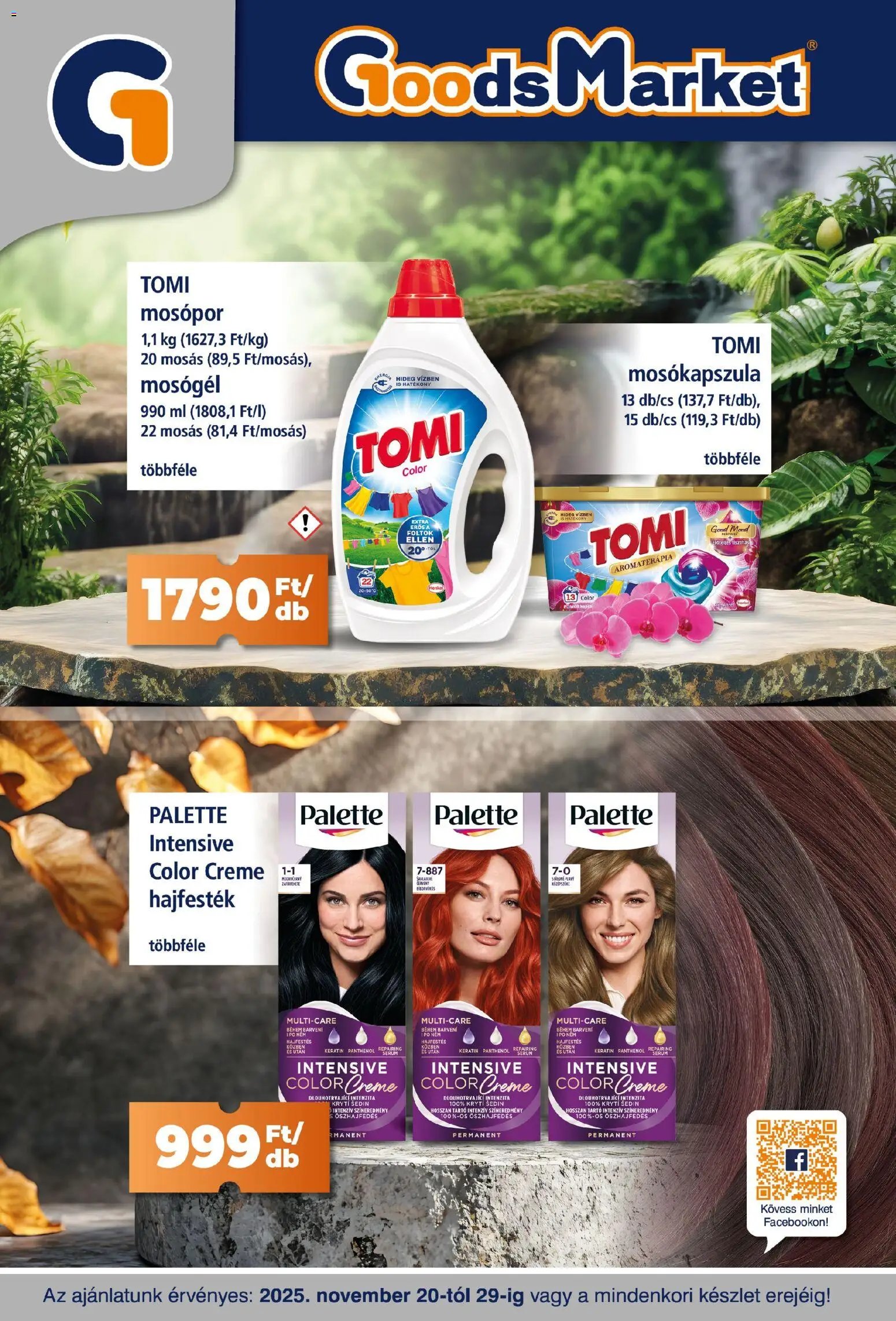 Goods Market újság 2025.11.20. Akciós újság Goods Market (2025-11-20 - 2025-11-29)